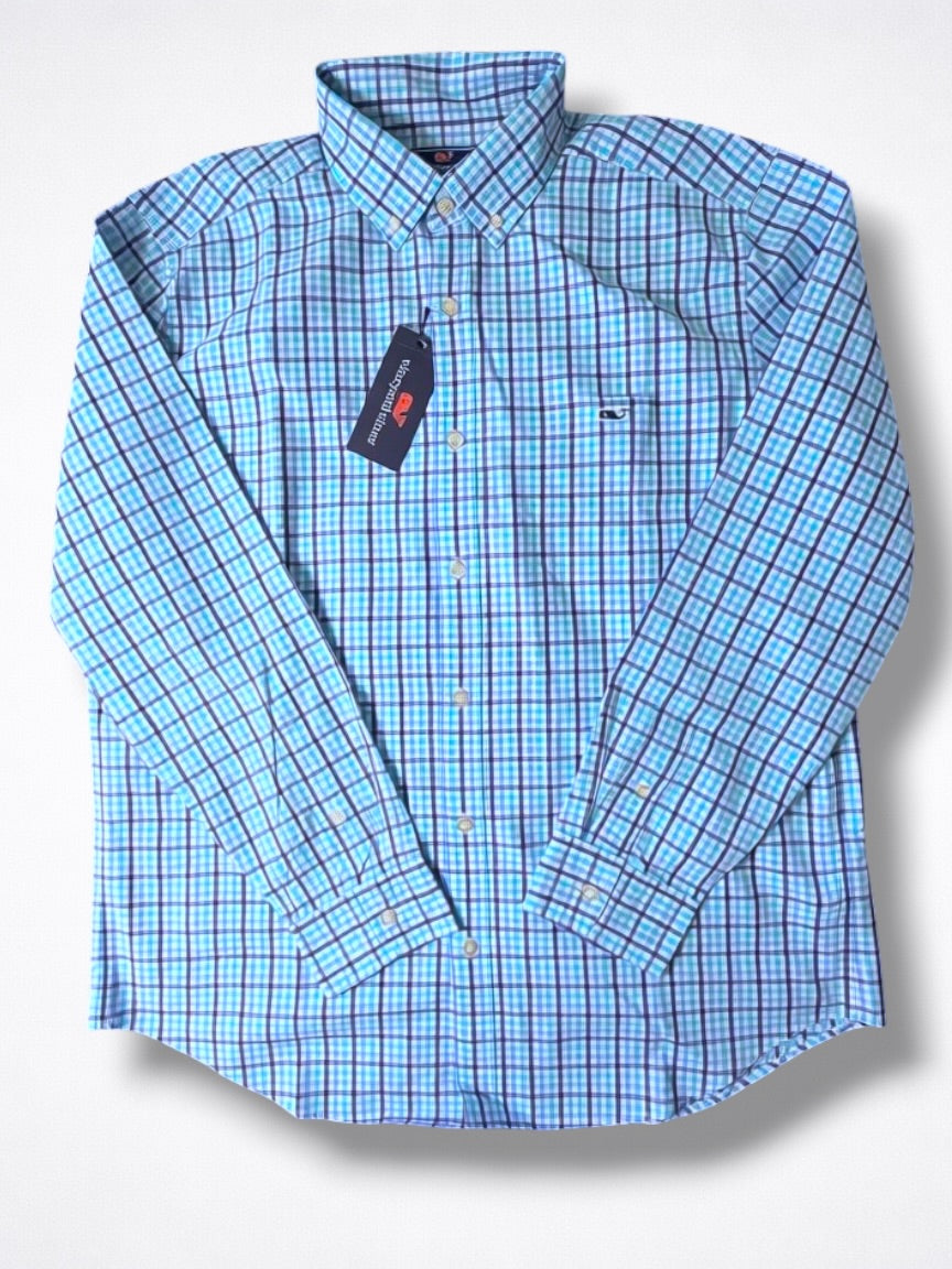 Camisa Vineyard Vines Classic Fit Manta Larga Talla L