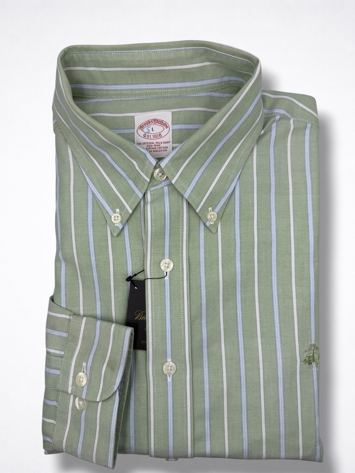 Camisa Brooks Brothers Classic Fit Manga Larga Talla XL