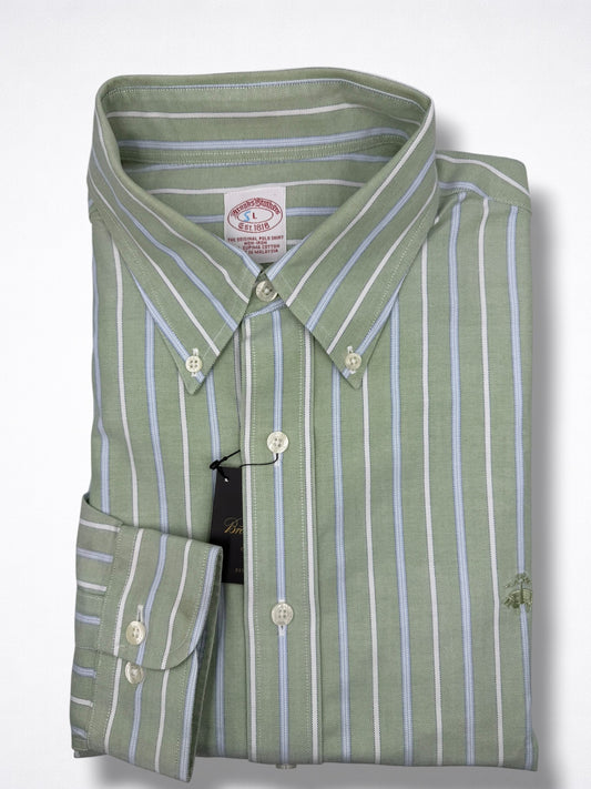 Camisa Brooks Brothers Classic Fit Manga Larga Talla XL