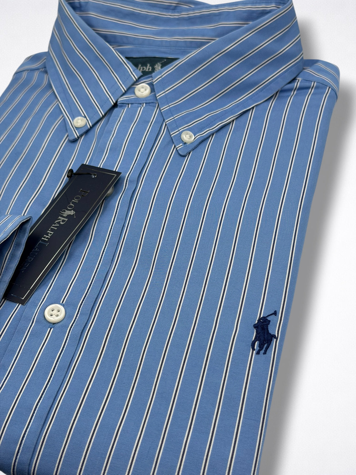 Camisa Polo Ralph Lauren 16 Classic Fit Manga Larga 34/35 Talla L
