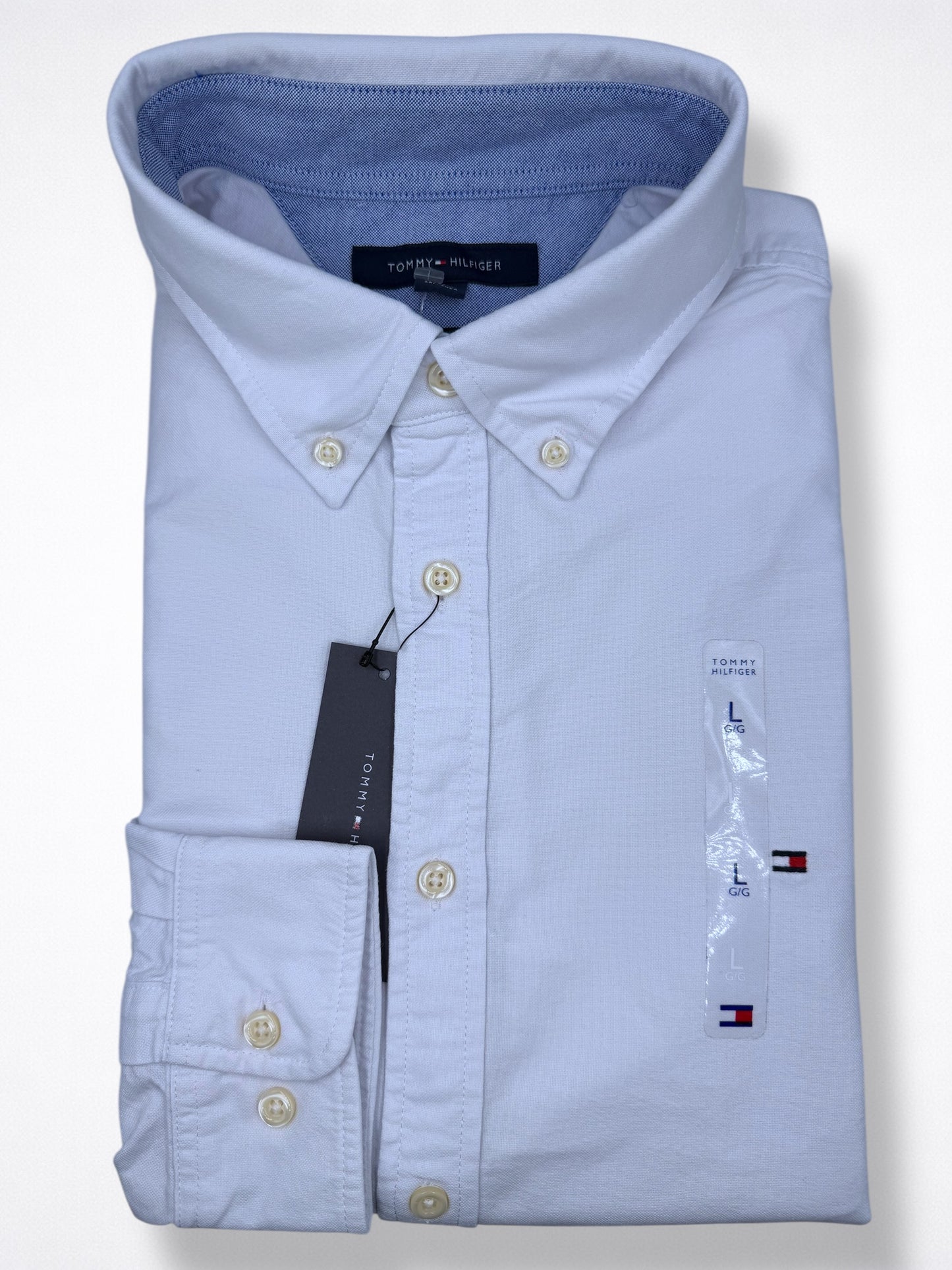 Camisa Tommy Hilfiger Classic Fit Manga Larga Talla L