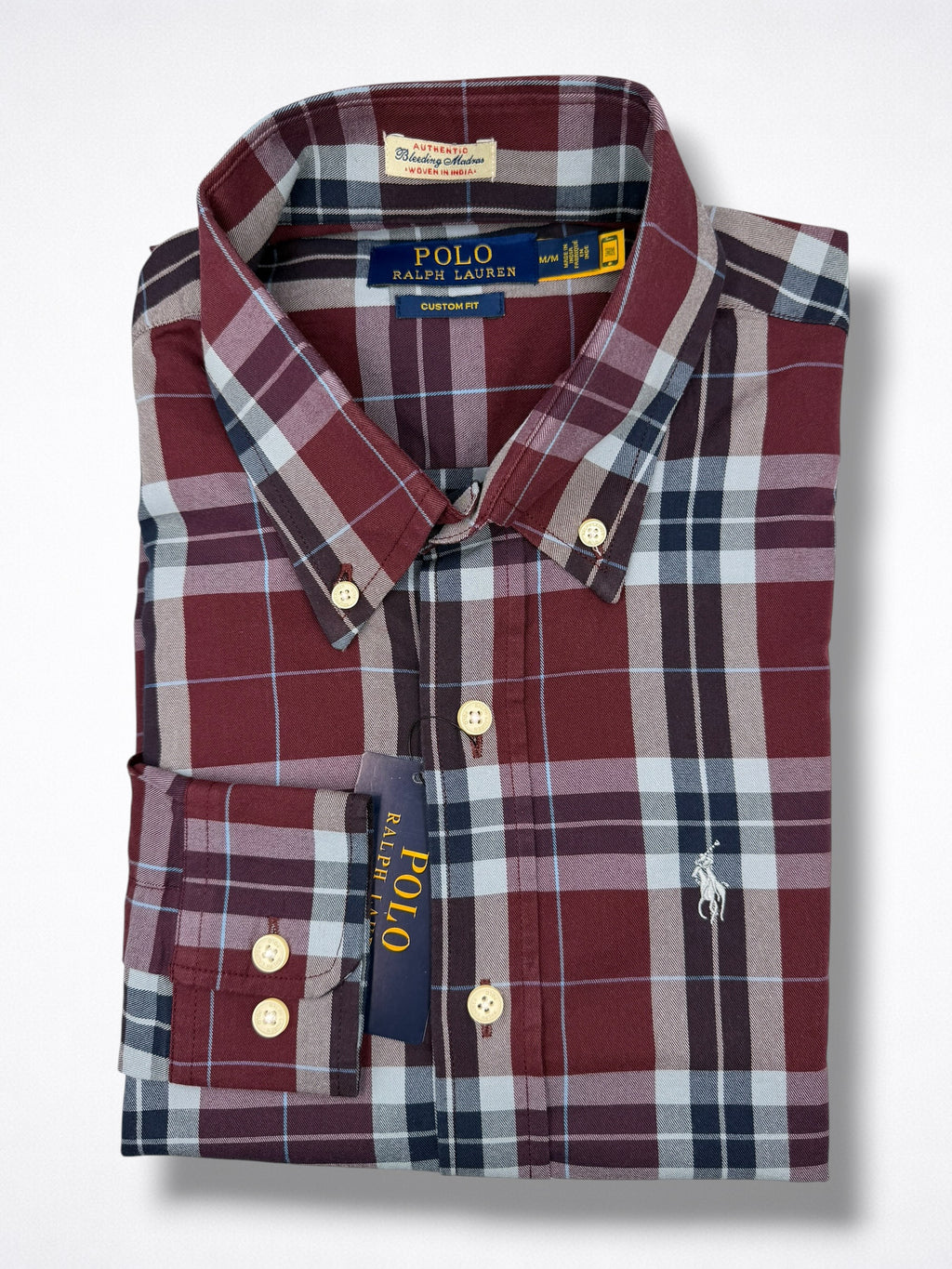 Camisa Polo Ralph Lauren Custom Fit Manga Larga Talla S