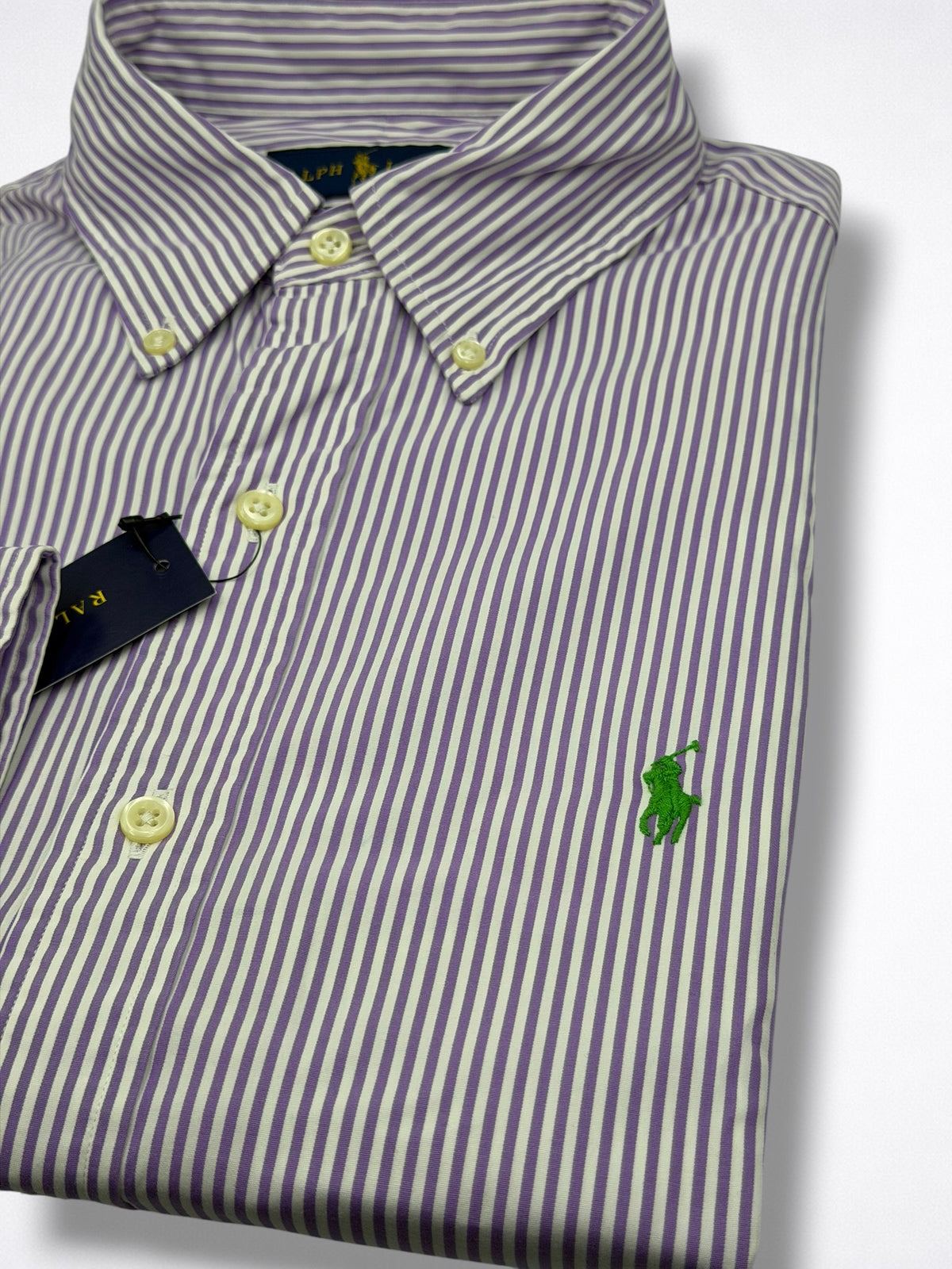 Camisa Polo Ralph Lauren Custom Fit Manga Larga Talla M