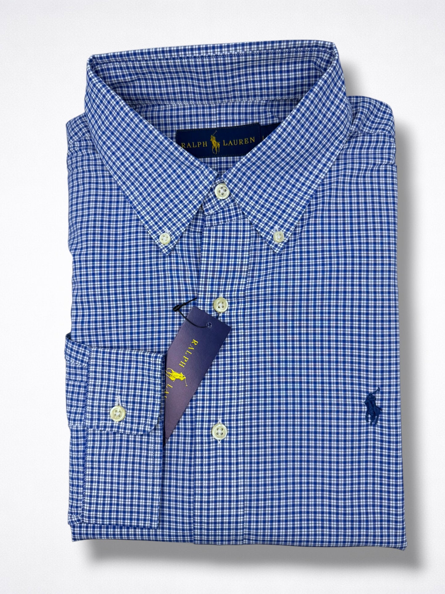 Camisa Polo Ralph Lauren Classic Fit Manga Larga Talla L
