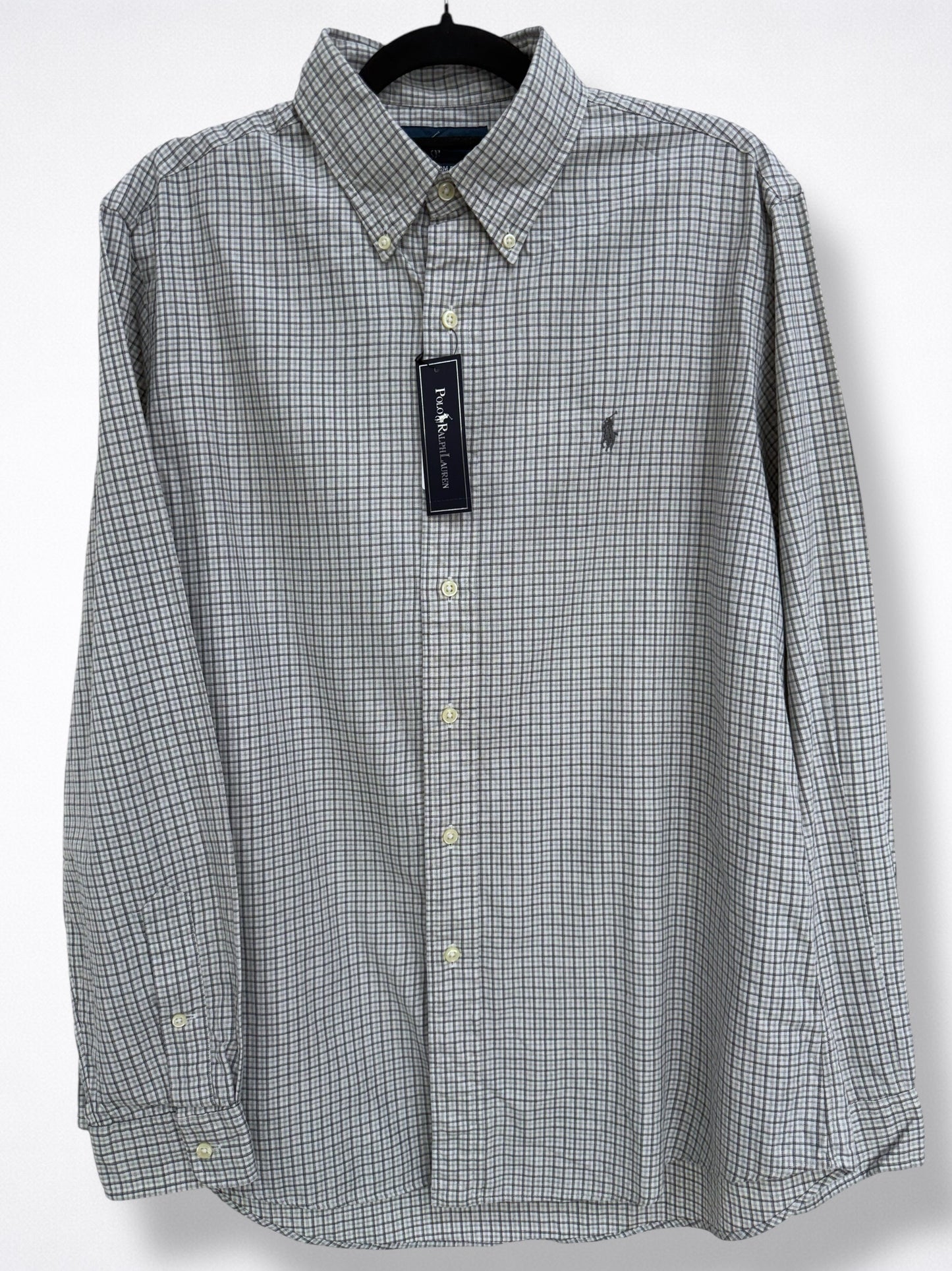Camisa Polo Ralph Lauren Custom Fit Manga Larga Talla L