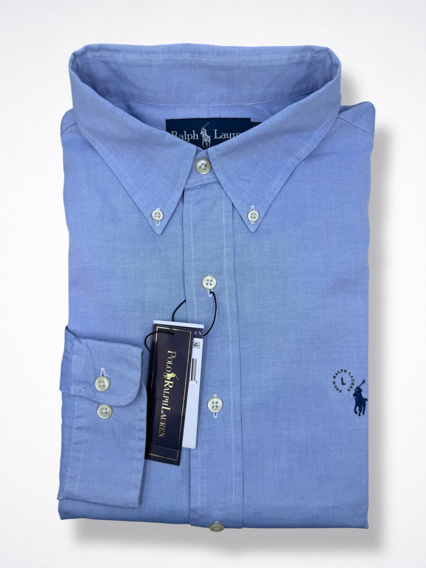 Camisa Polo Ralph Lauren Classic Fit Manga Larga Talla L