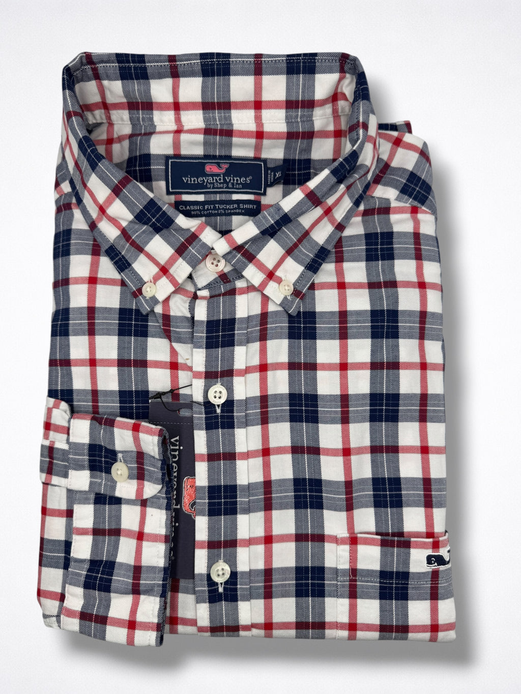 Camisa Vineyard Vines Classic Fit manga larga talla XL