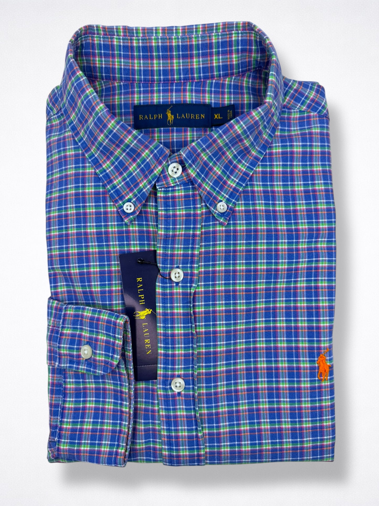 Camisa Polo Ralph Lauren Classic Fit Manga Larga Talla XL