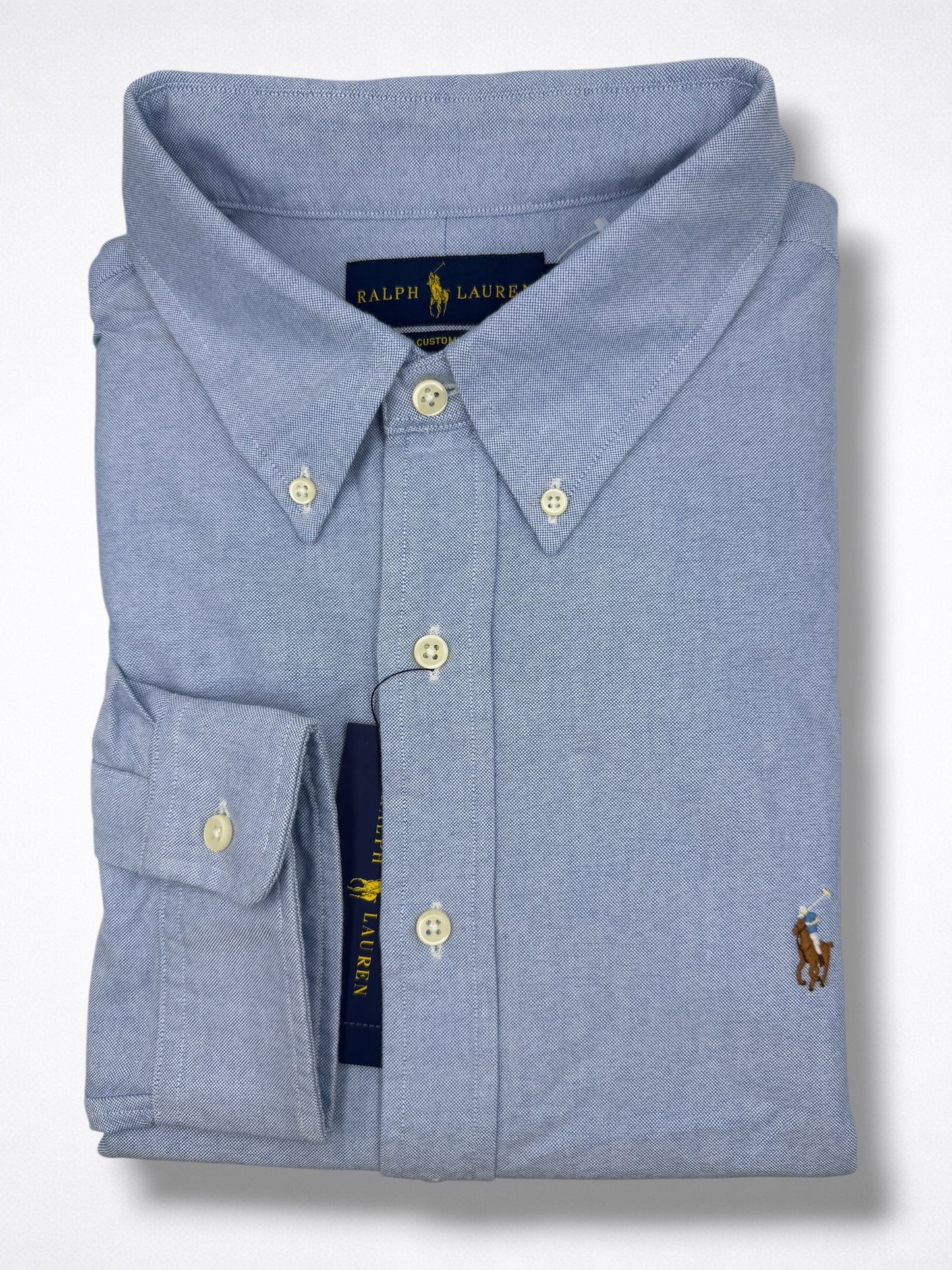 Camisa Polo Ralph Lauren Custom Fit Manga Larga Talla XXL