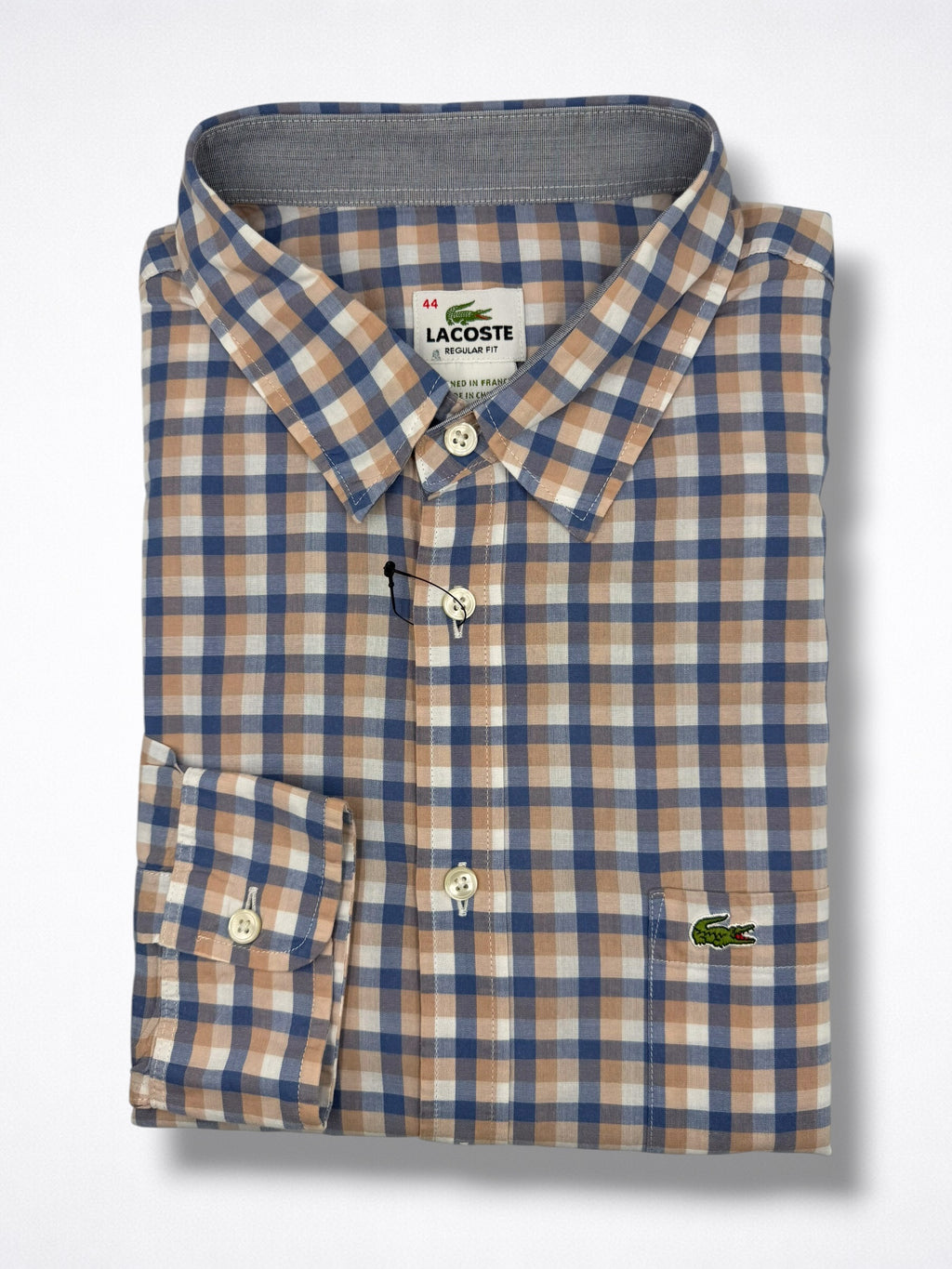Camisa Lacoste Classic Fit Manga Larga Talla L