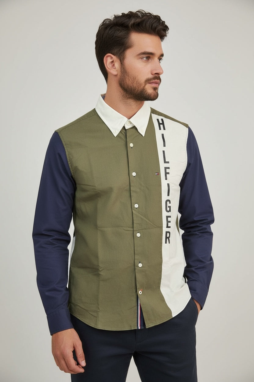 Camisa Tommy Hilfiger Classic Fit Manga Larga Talla XS
