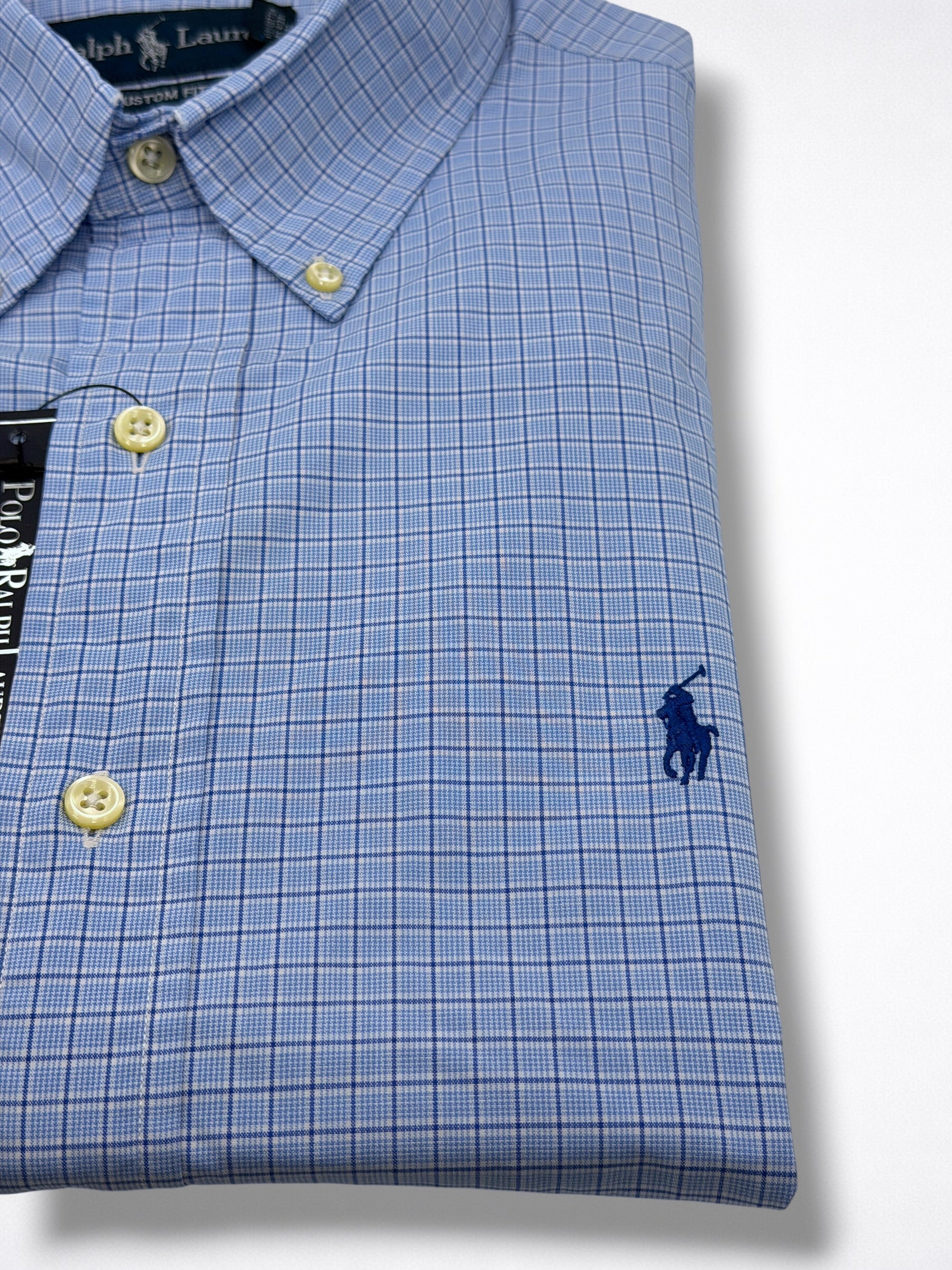 Camisa Polo Ralph Lauren Custom Fit manga larga talla L