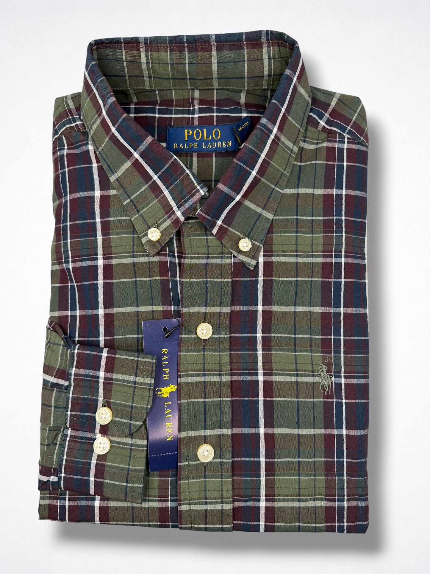 Camisa Polo Ralph Lauren Classic Fit Manga Larga Talla S