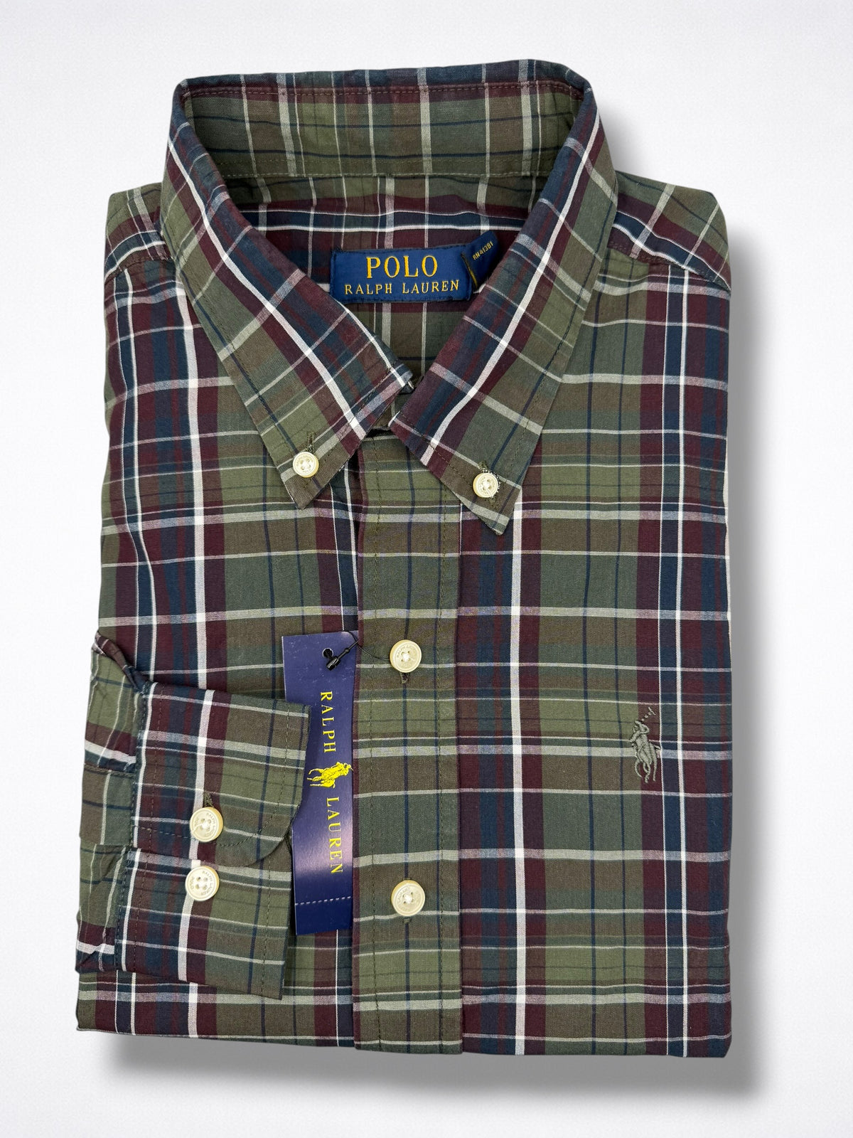 Camisa Polo Ralph Lauren Classic Fit Manga Larga Talla S