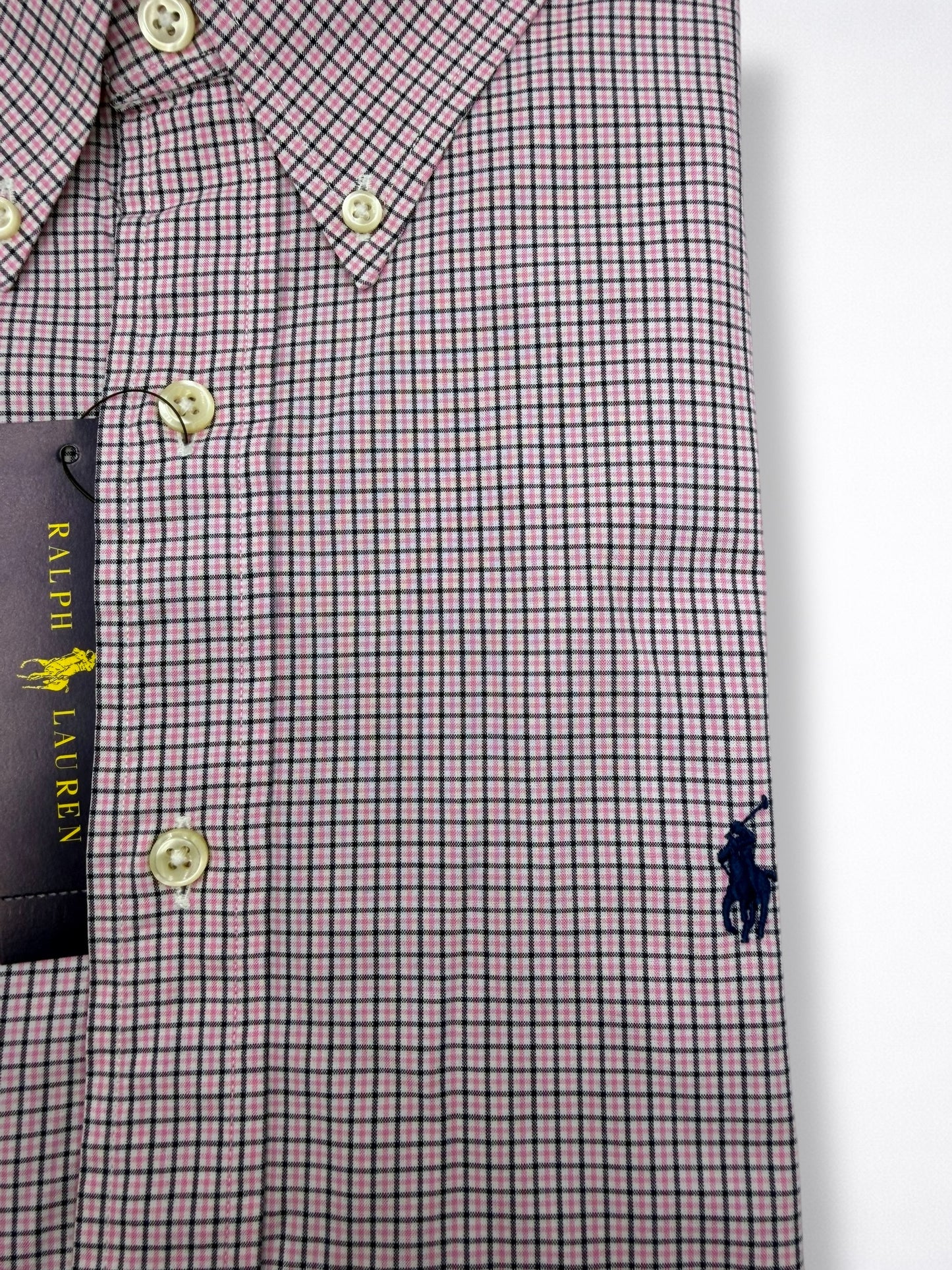 Camisa Polo Ralph Lauren Custom Fit Manga Larga Talla L