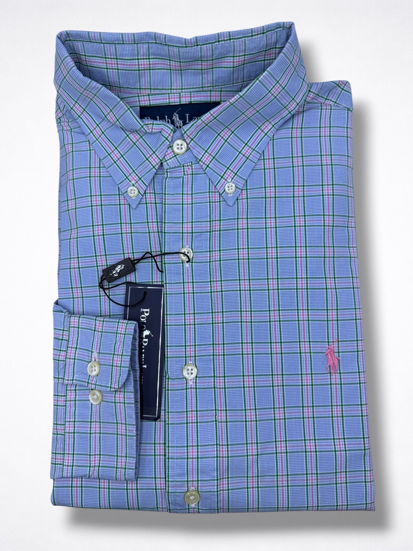 Camisa Polo Ralph Lauren Classic Fit Manga Larga Talla L