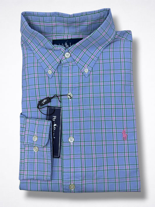 Camisa Polo Ralph Lauren Classic Fit Manga Larga Talla L