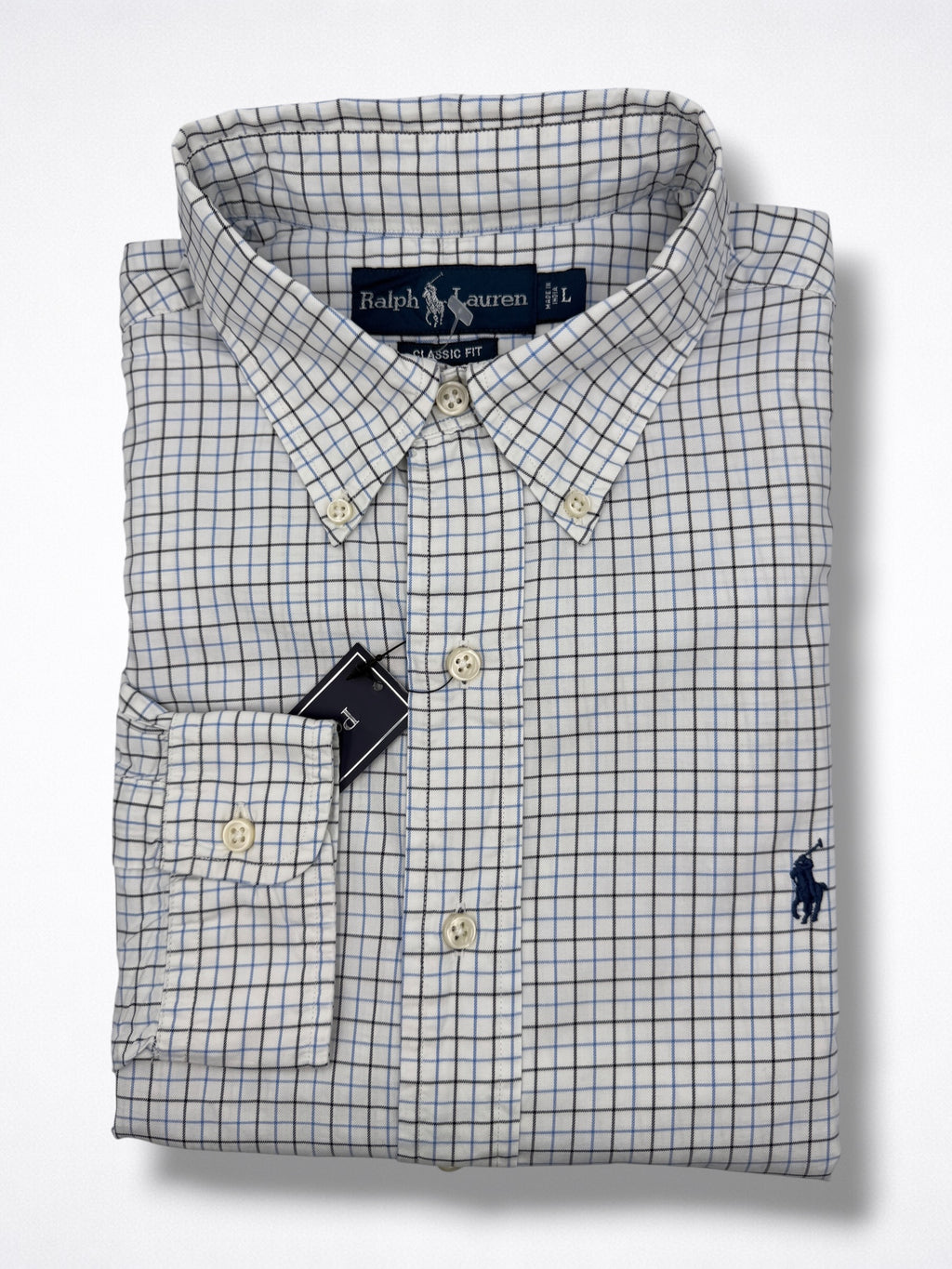 Camisa Polo Ralph Lauren Classic Fit manga larga talla L