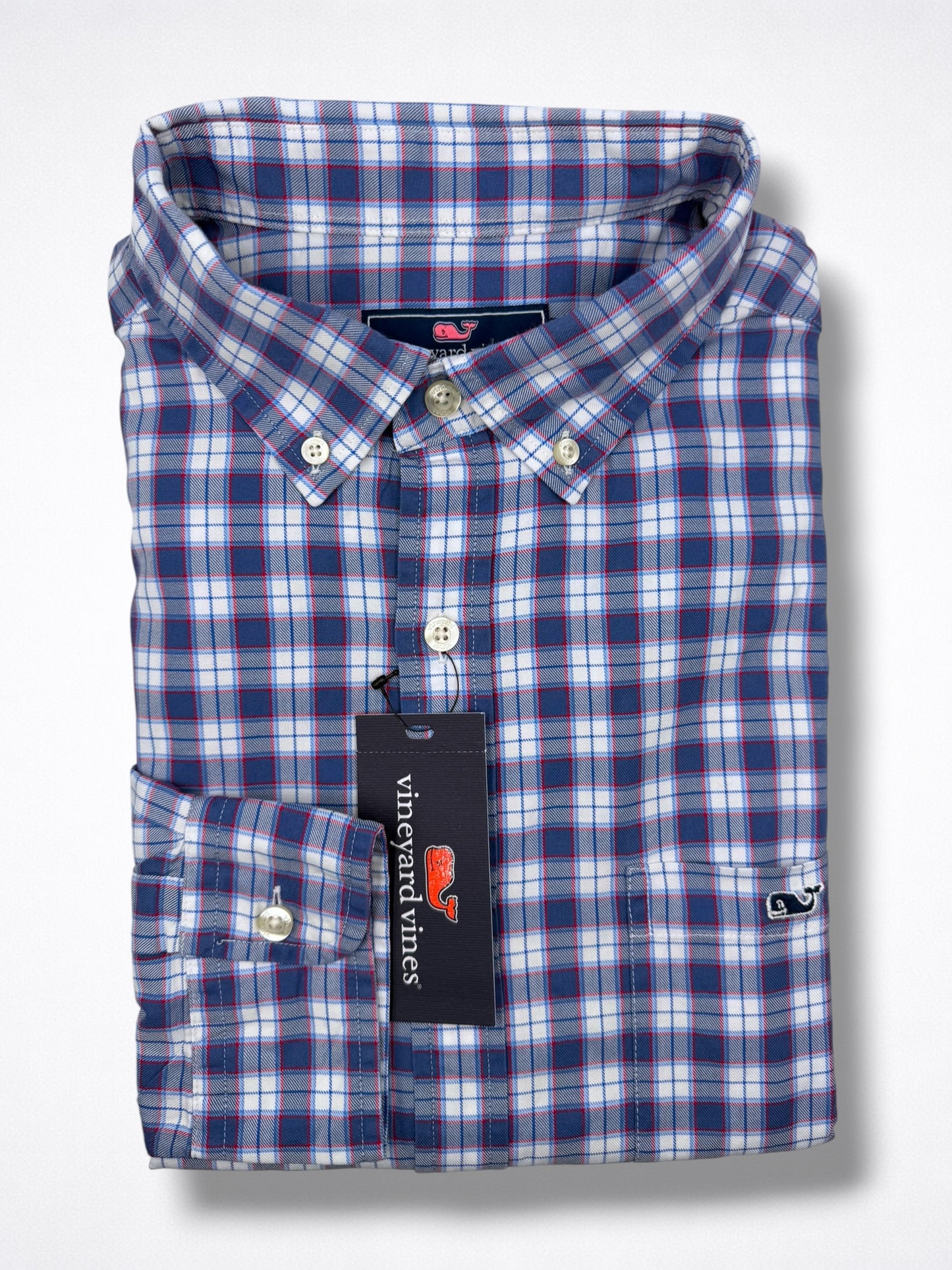 Camisa Vineyard Vines Classic Fit Manga Larga Talla L