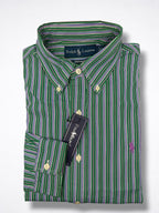 Camisa Polo Ralph Lauren Custom Fit Manga Larga Talla S