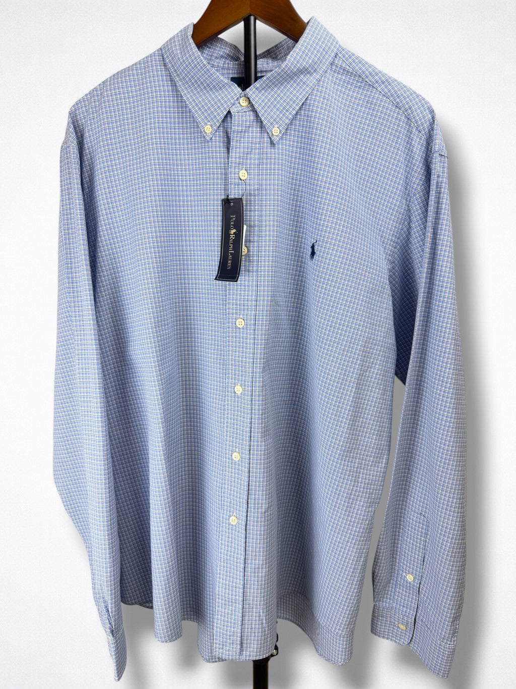 Camisa Polo Ralph Lauren Custom Fit Manga Larga Talla XXL