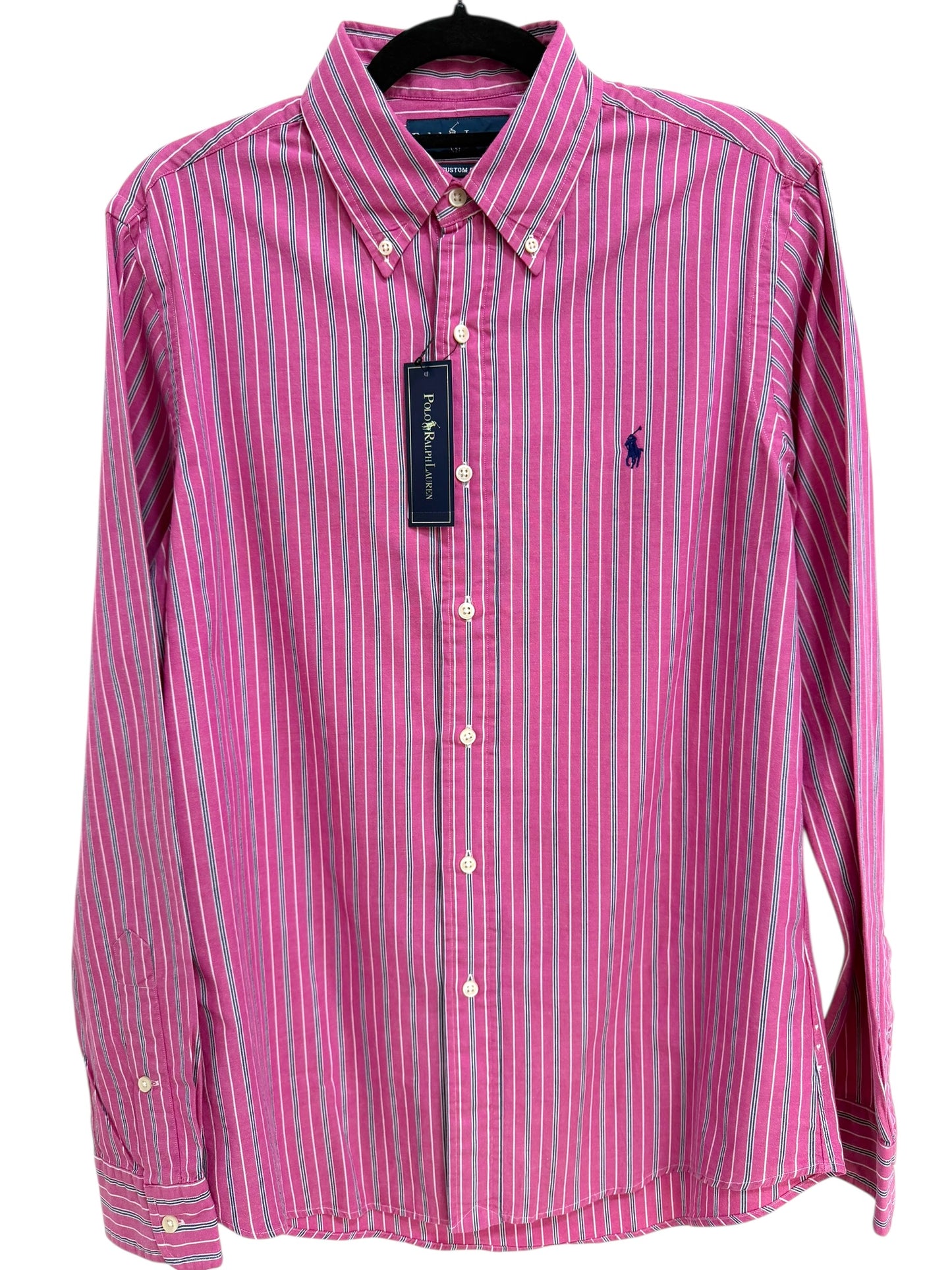 Camisa Polo Ralph Lauren Custom Fit Manga Larga Talla M