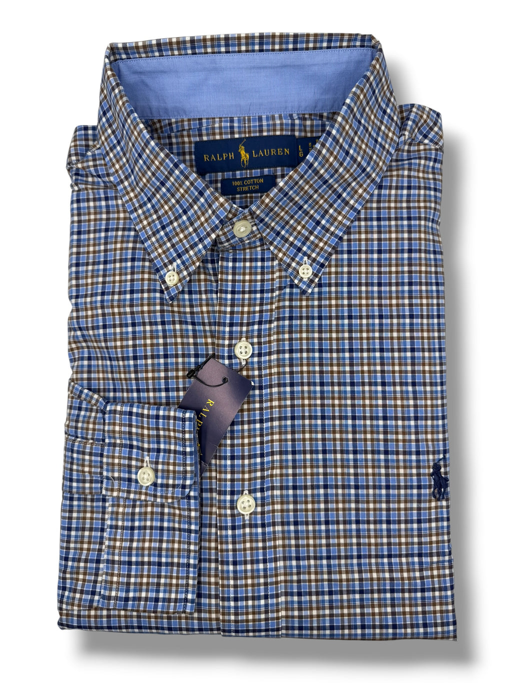 Camisa Polo Ralph Lauren Classic Fit Manga Larga Talla L