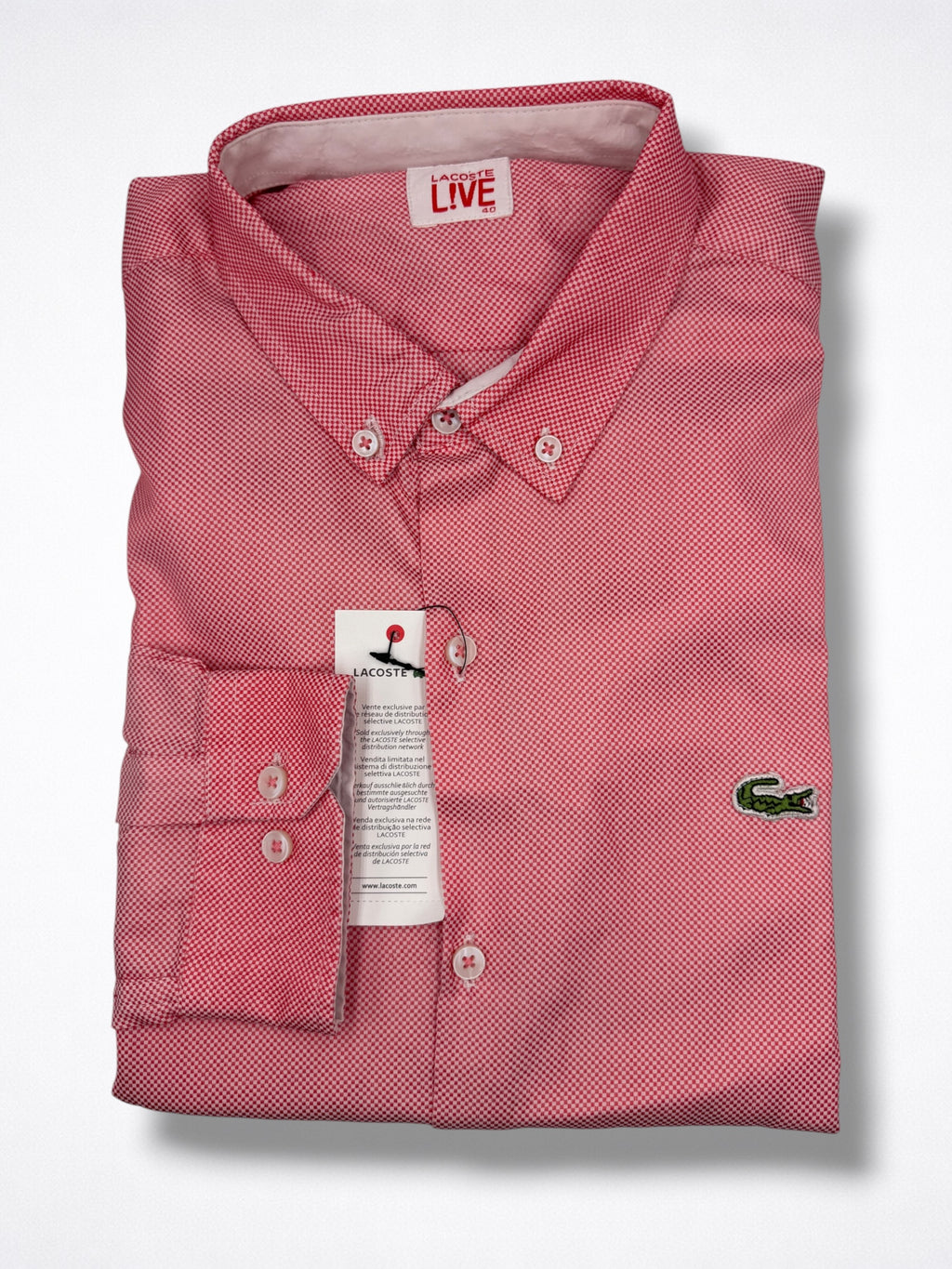 Camisa Lacoste Classic Fit manga larga talla M