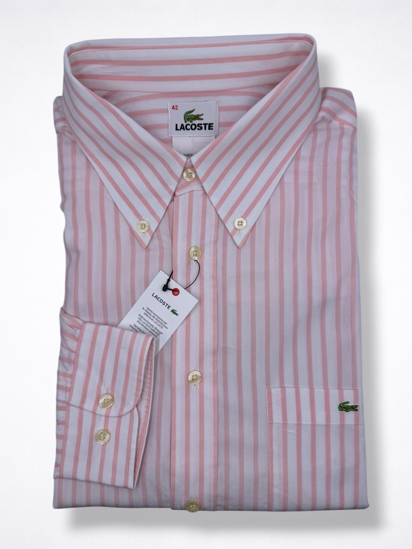 Camisa Lacoste Classic Fit Manga Larga Talla L