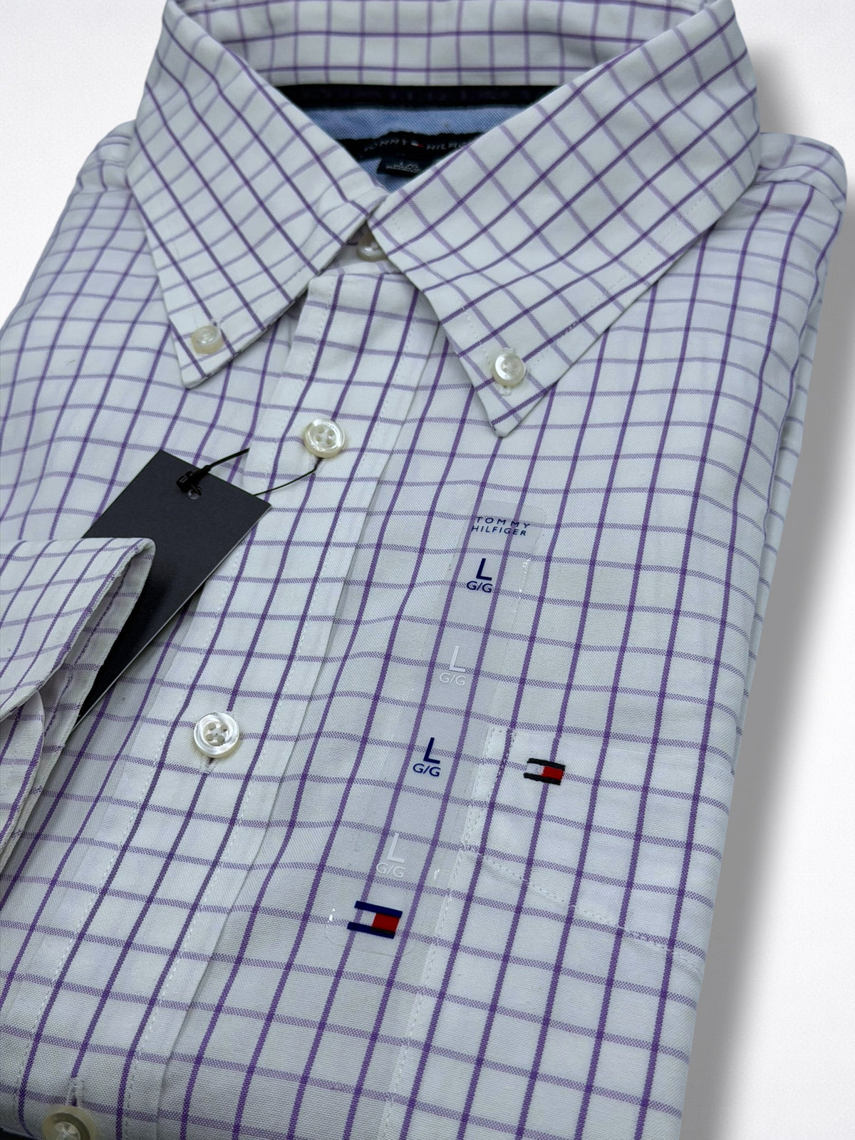 Camisa Tommy Hilfiger Classic Fit Manga Larga Talla L