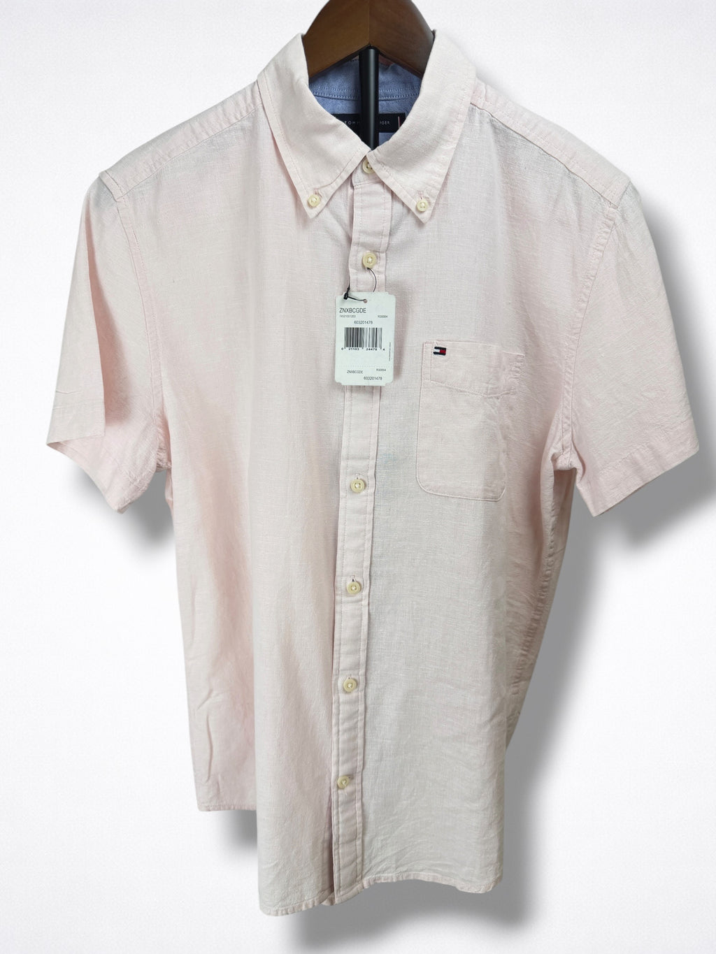 Camisa Tommy Hilfiger Classic Fit Manga Corta de lino Talla M
