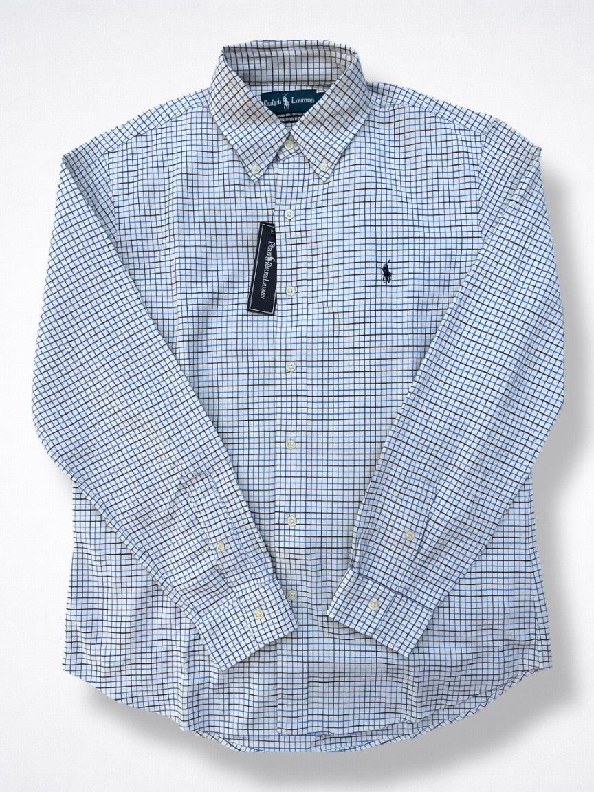 Camisa Polo Ralph Lauren Custom Fit Manga Larga Talla M