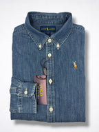 Camisa Polo Ralph Lauren Classic Fit manga larga talla 10-12 niño