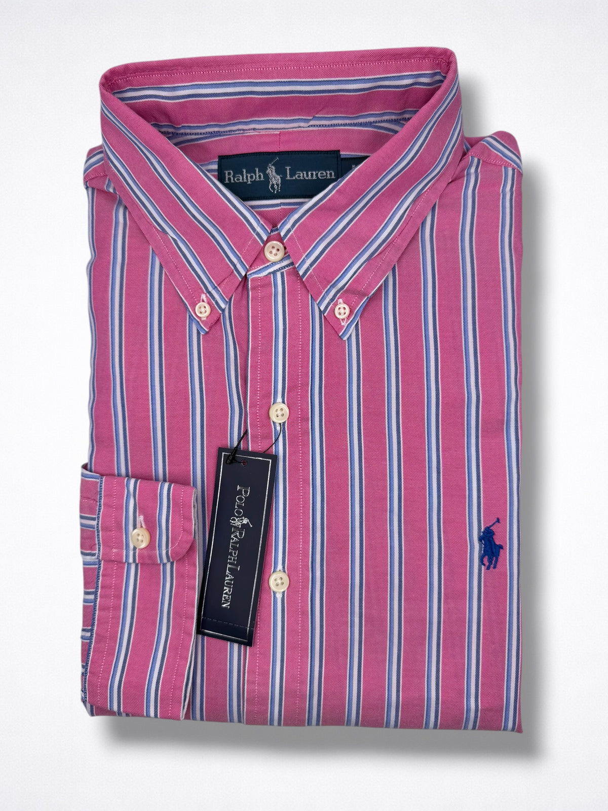 Camisa Polo Ralph Lauren Classic Fit Manga Larga Talla L