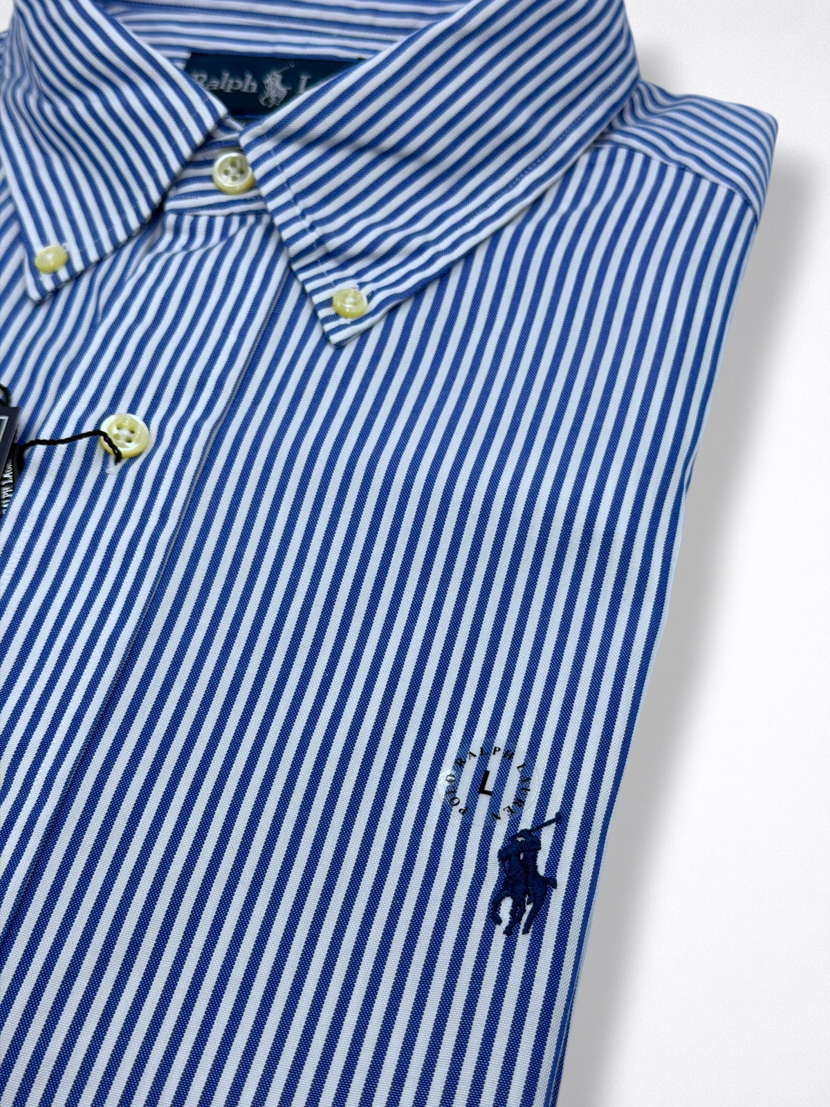 Camisa Polo Ralph Lauren Classic Fit Manga Larga Talla L