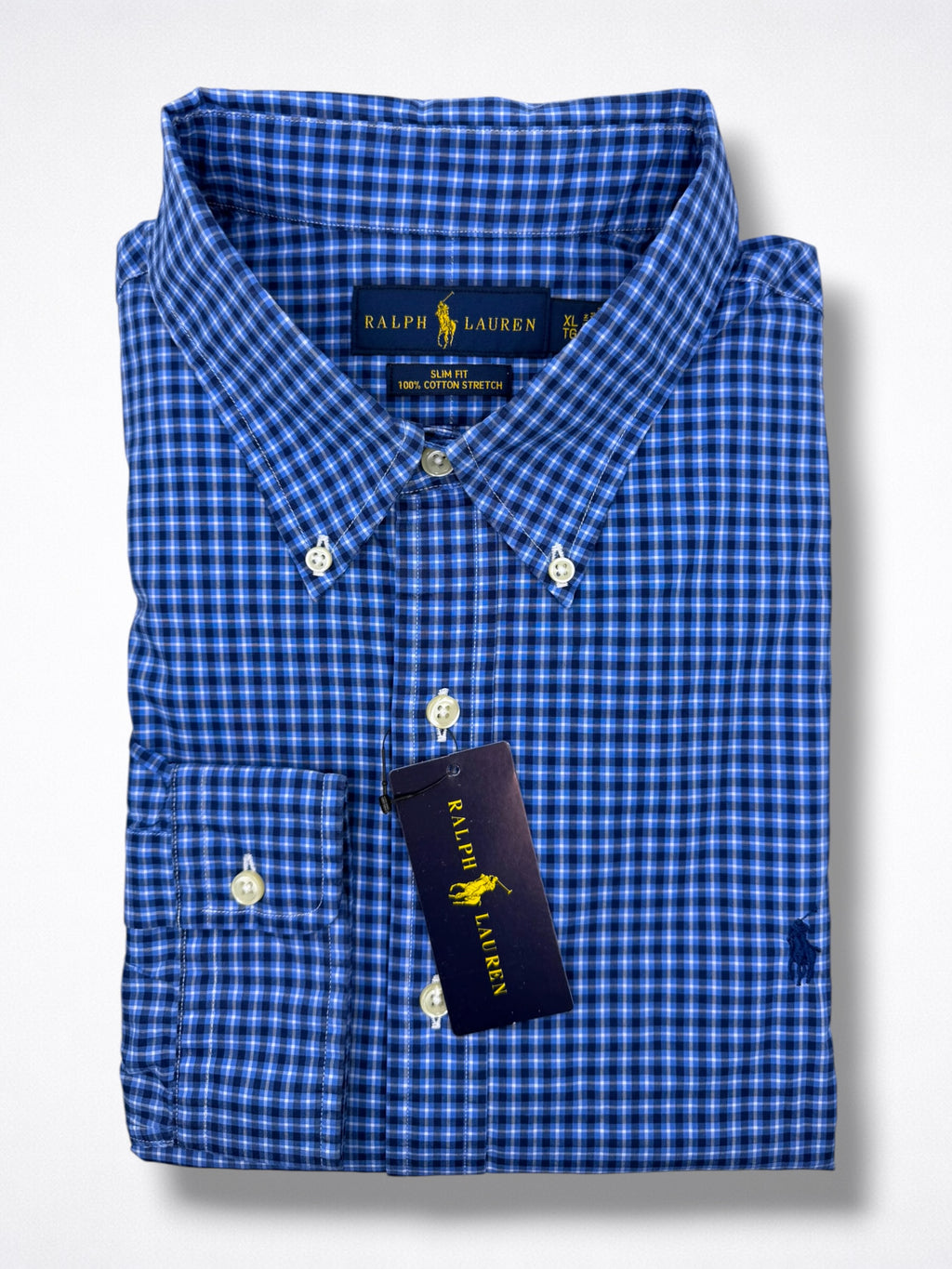 Camisa Polo Ralph Lauren Classic Fit Manga Larga Talla L