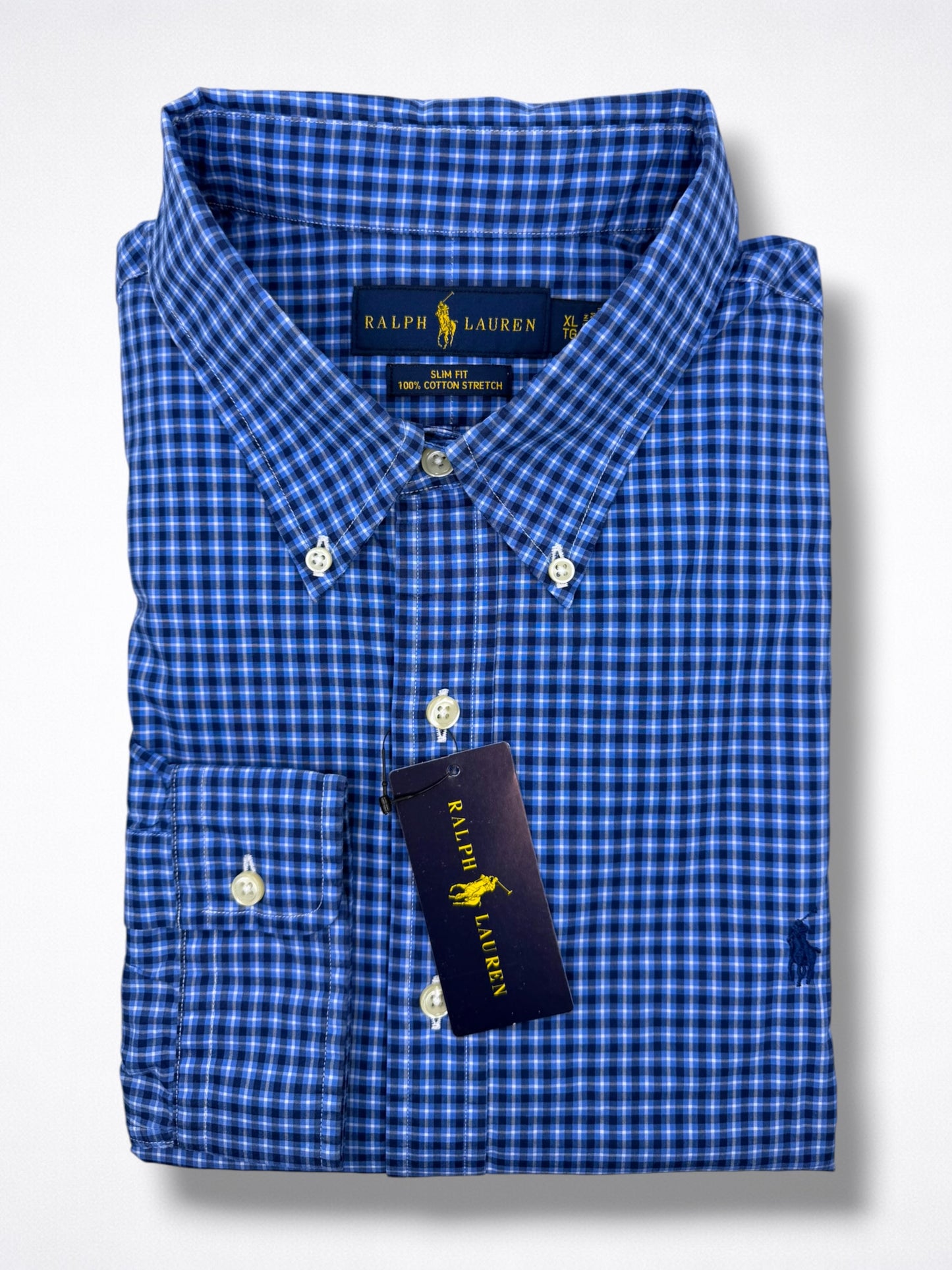 Camisa Polo Ralph Lauren Classic Fit Manga Larga Talla L