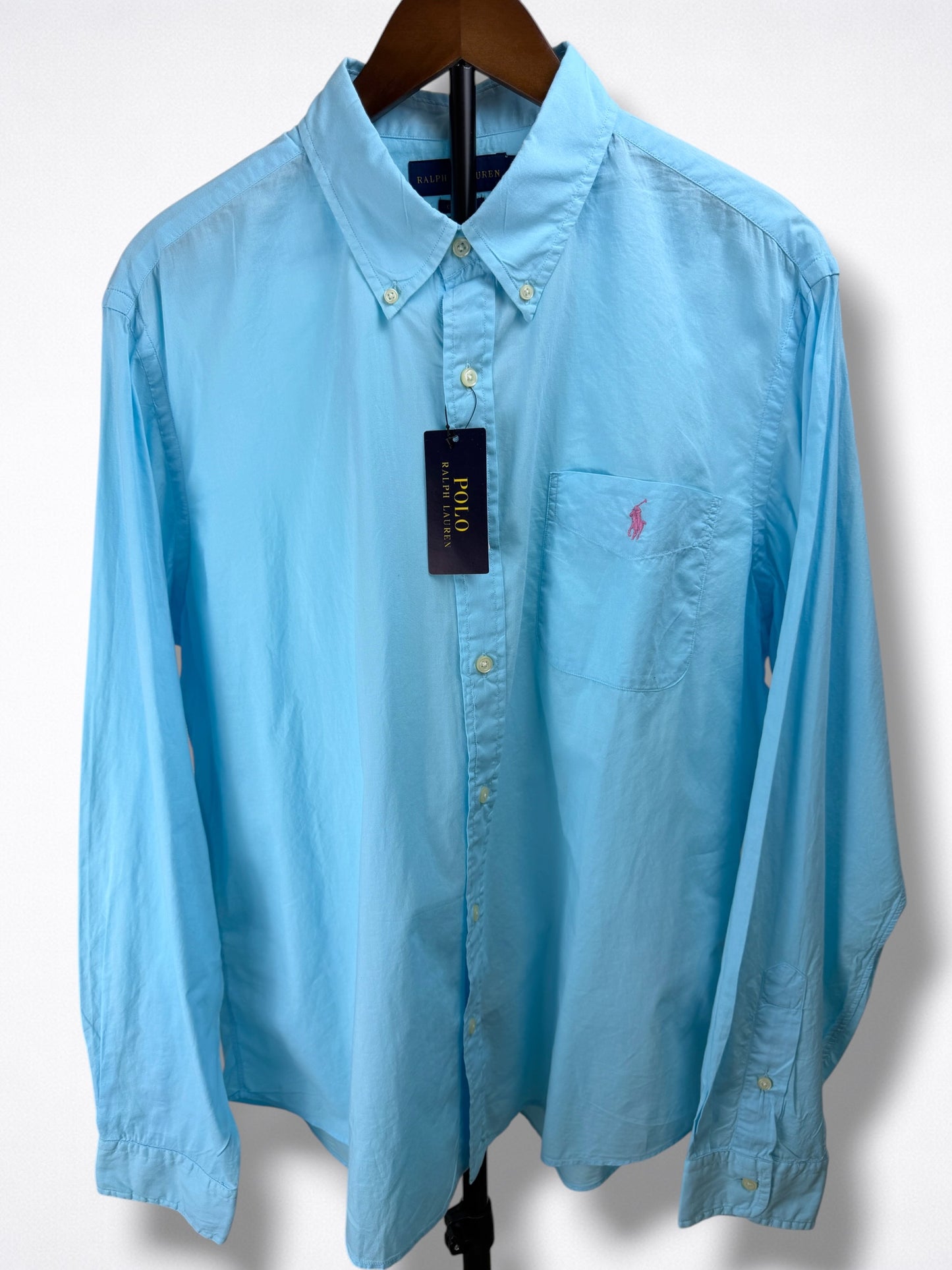 Camisa Polo Ralph Lauren Classic Fit Manga Larga Talla XL
