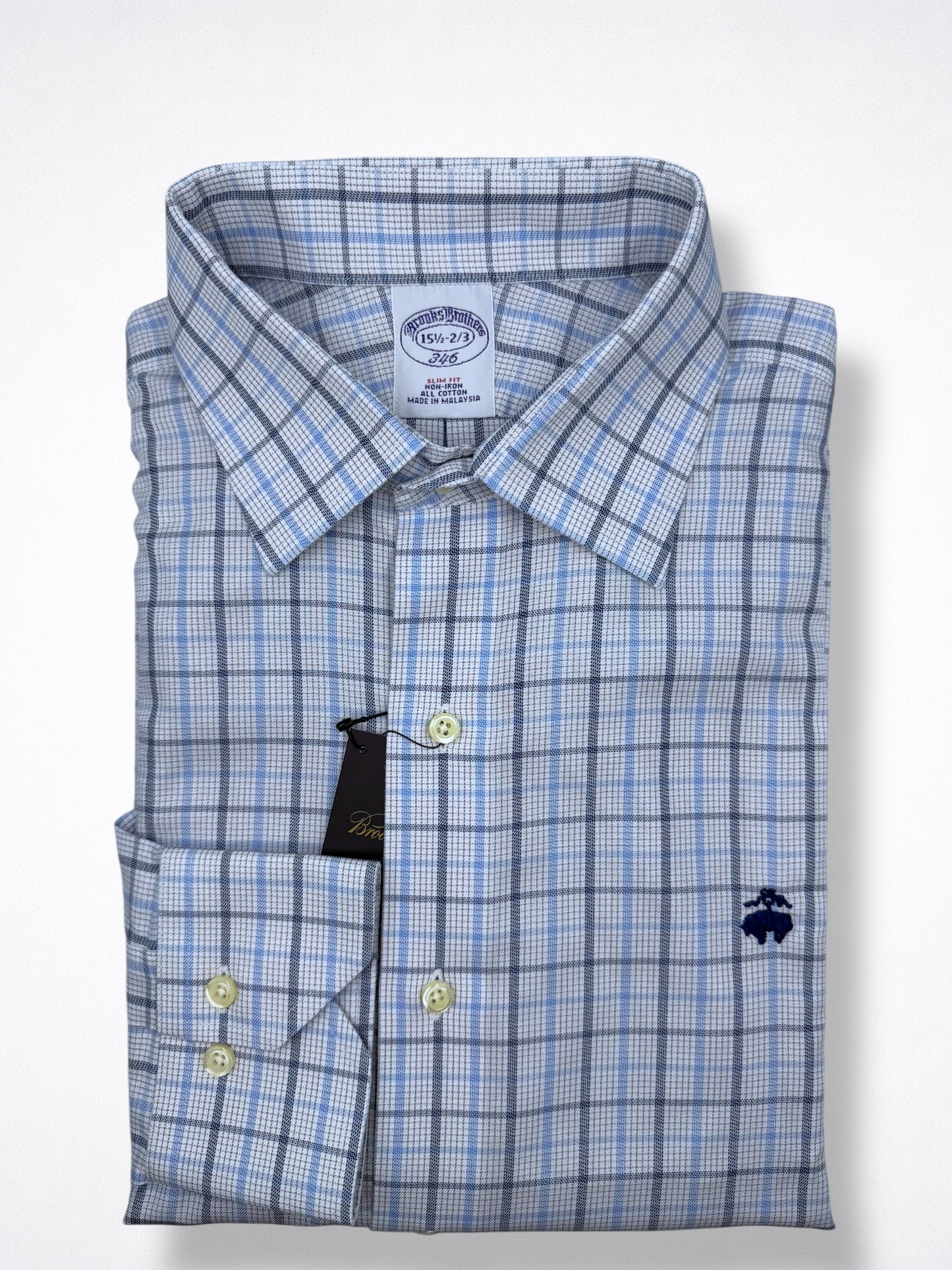Camisa Brooks Brothers Classic Fit Manga Larga Talla M