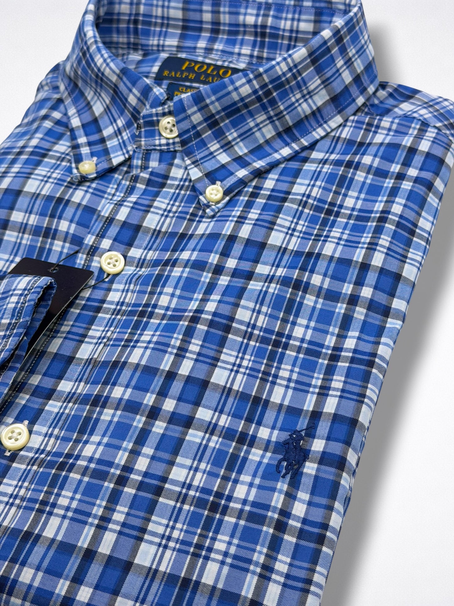 Camisa Polo Ralph Lauren Classic Fit Manga Larga Talla L