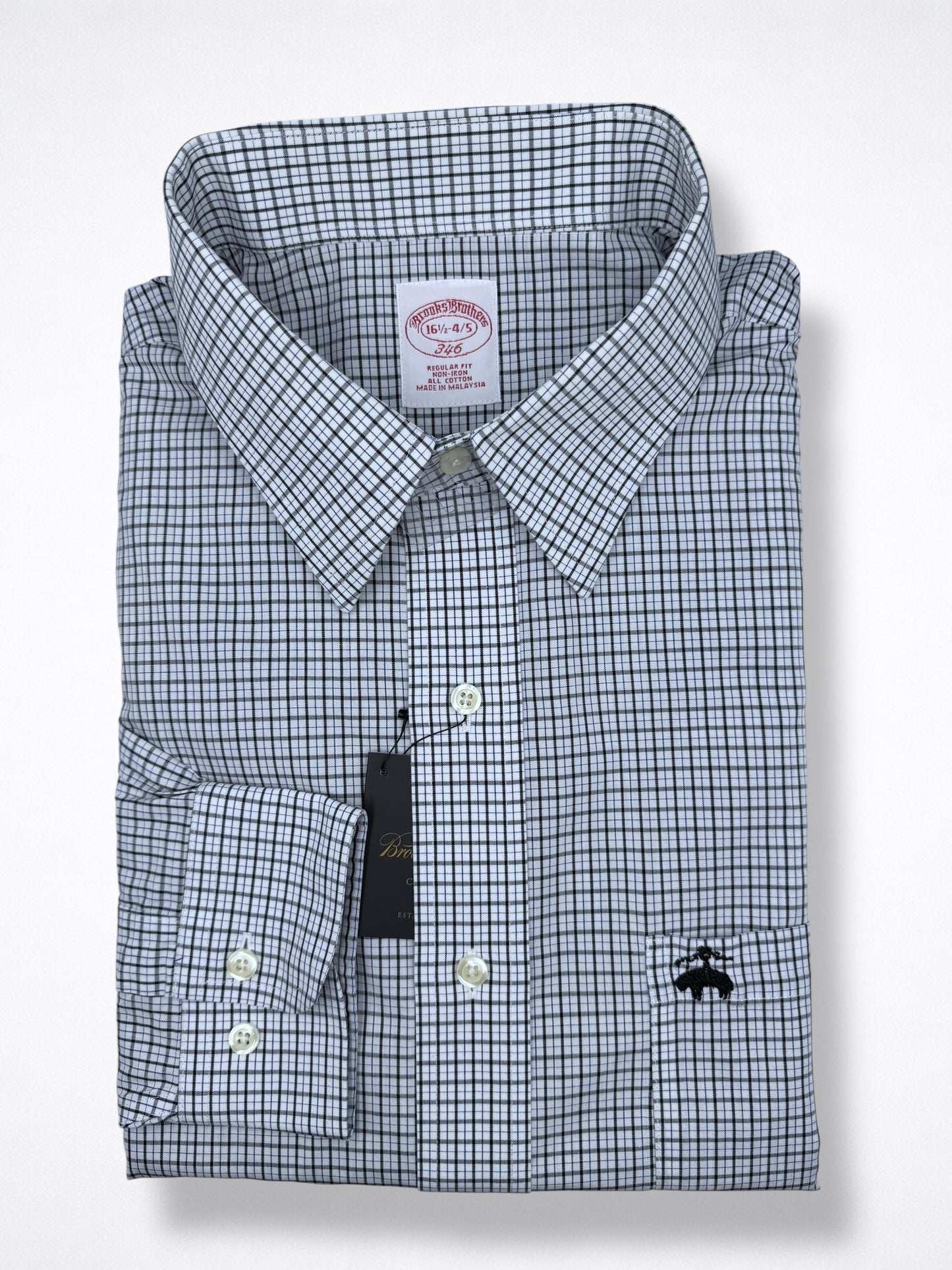 Camisa Brooks Brothers Classic Fit Manga Larga Talla L