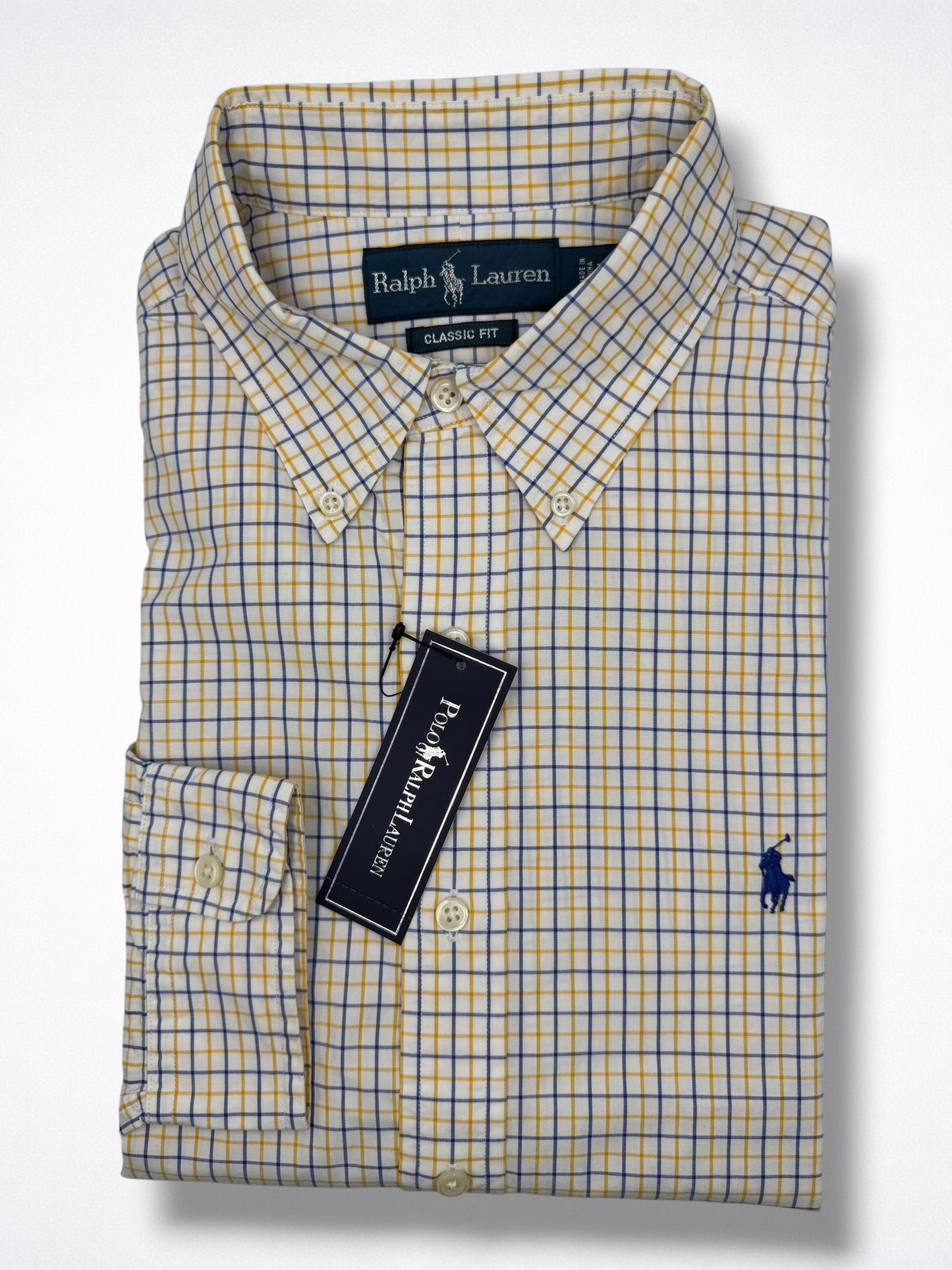 Camisa Polo Ralph Lauren Classic Fit Manga Larga Talla L