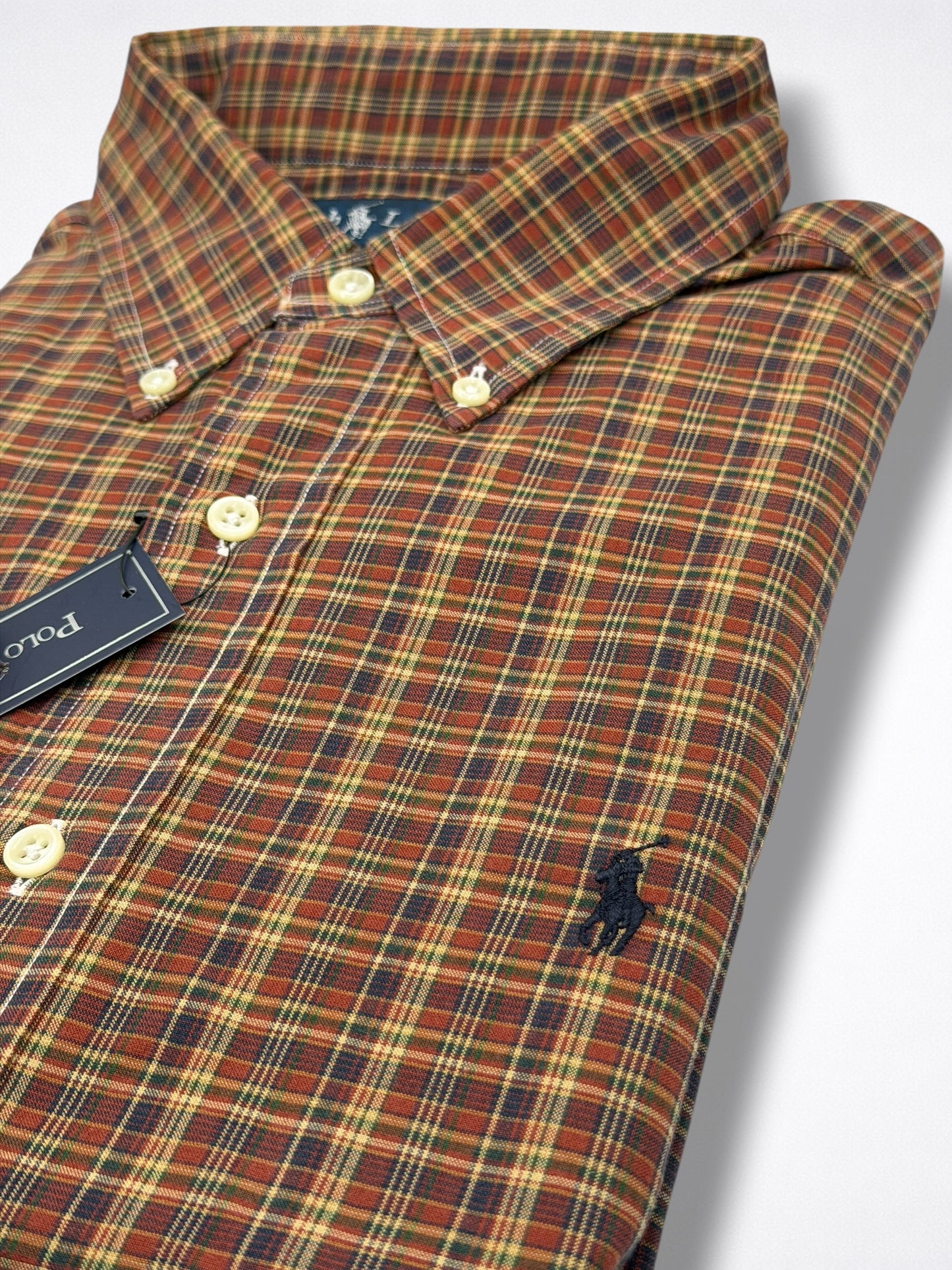 Camisa Polo Ralph Lauren Classic Fit Manga Larga Talla L