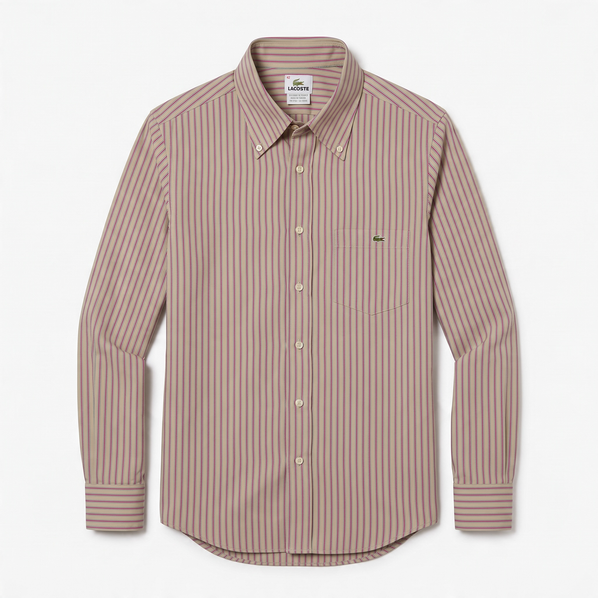Camisa Lacoste Classic Fit manga larga talla L