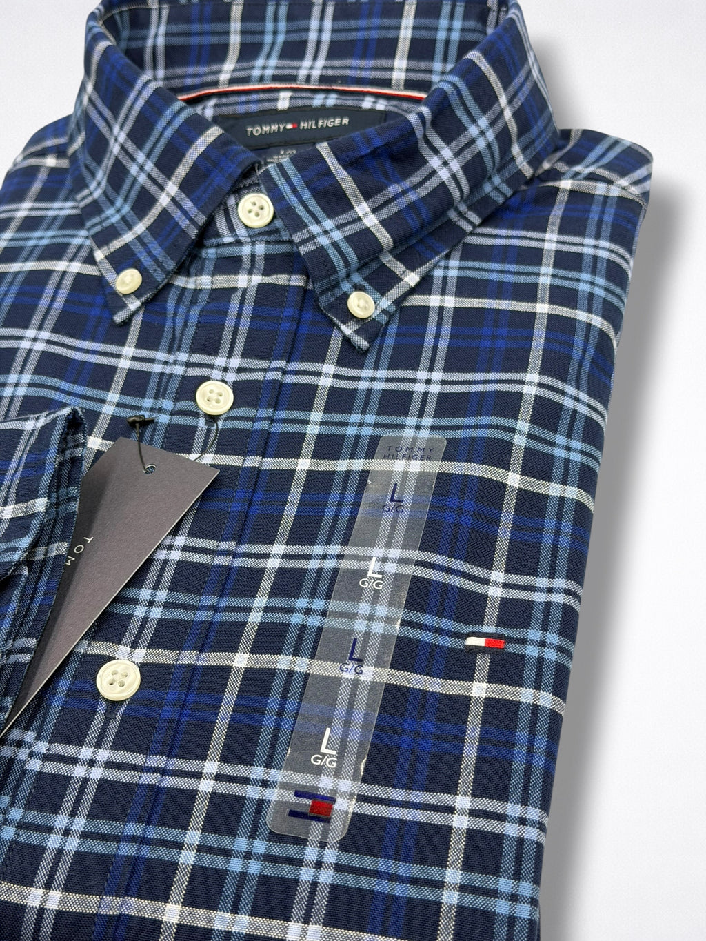 Camisa Tommy Hilfiger Classic Fit Manga Larga Talla L