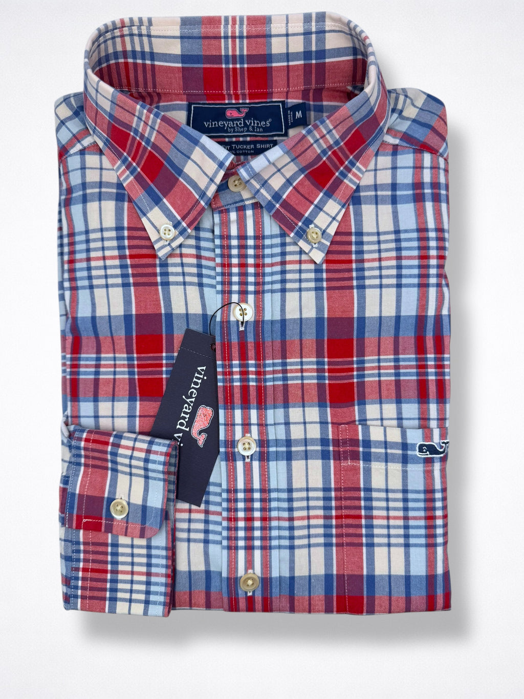 Camisa Vineyard Vines Slim Fit Manga Larga Talla M