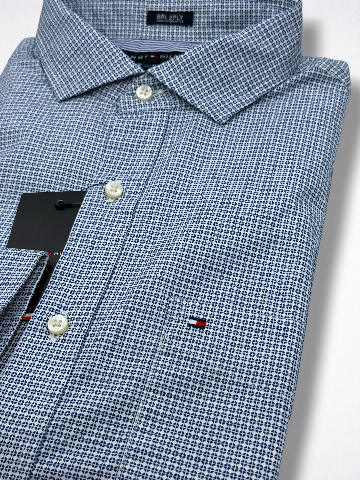 Camisa Tommy Hilfiger Custom Fit Manga Larga Talla M
