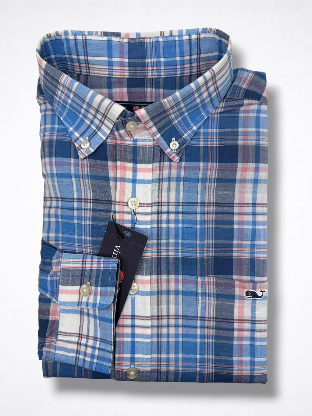 Camisa Vineyard Vines Classic Fit Manga Larga Talla L