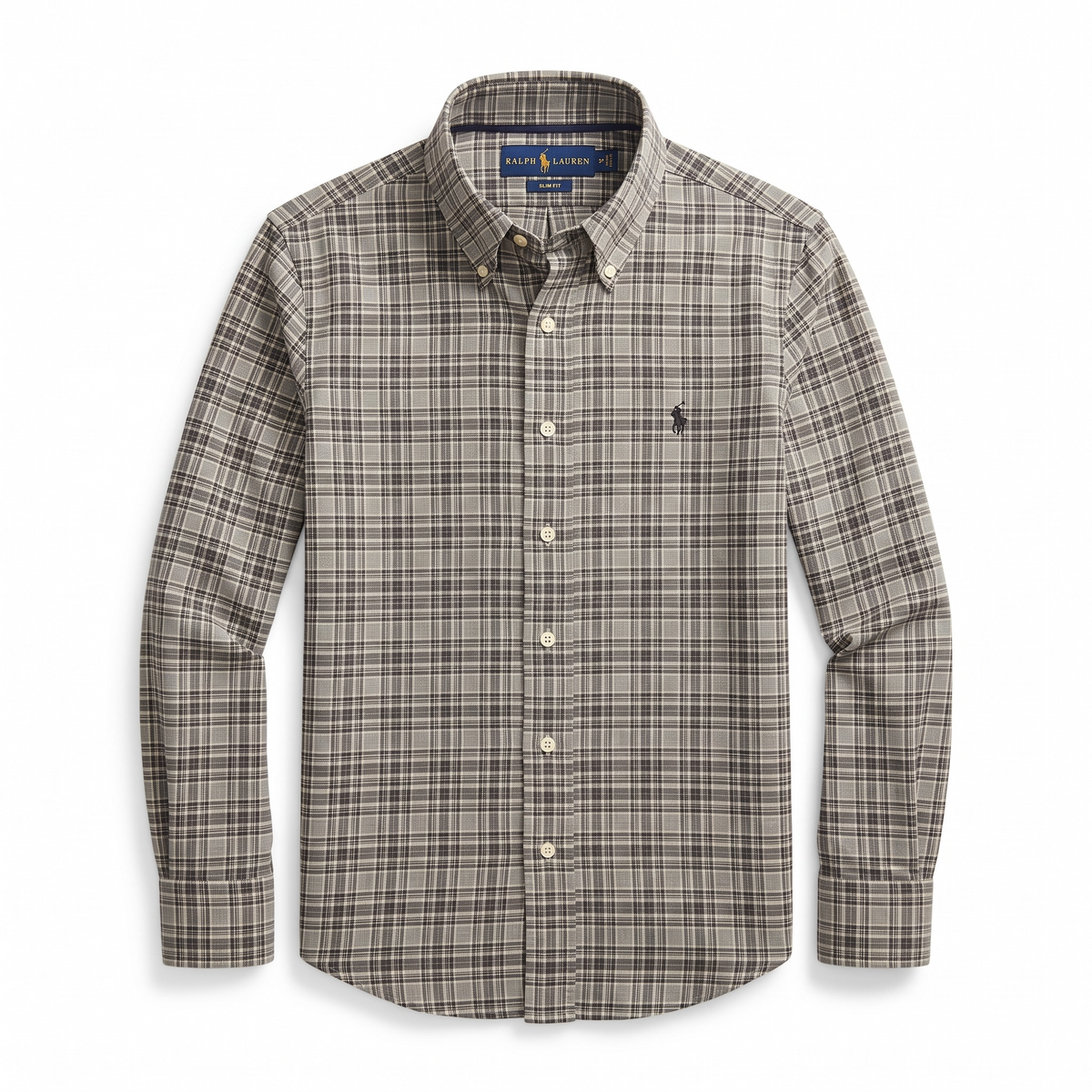 Camisa Polo Ralph Lauren Slim Fit manga larga talla S