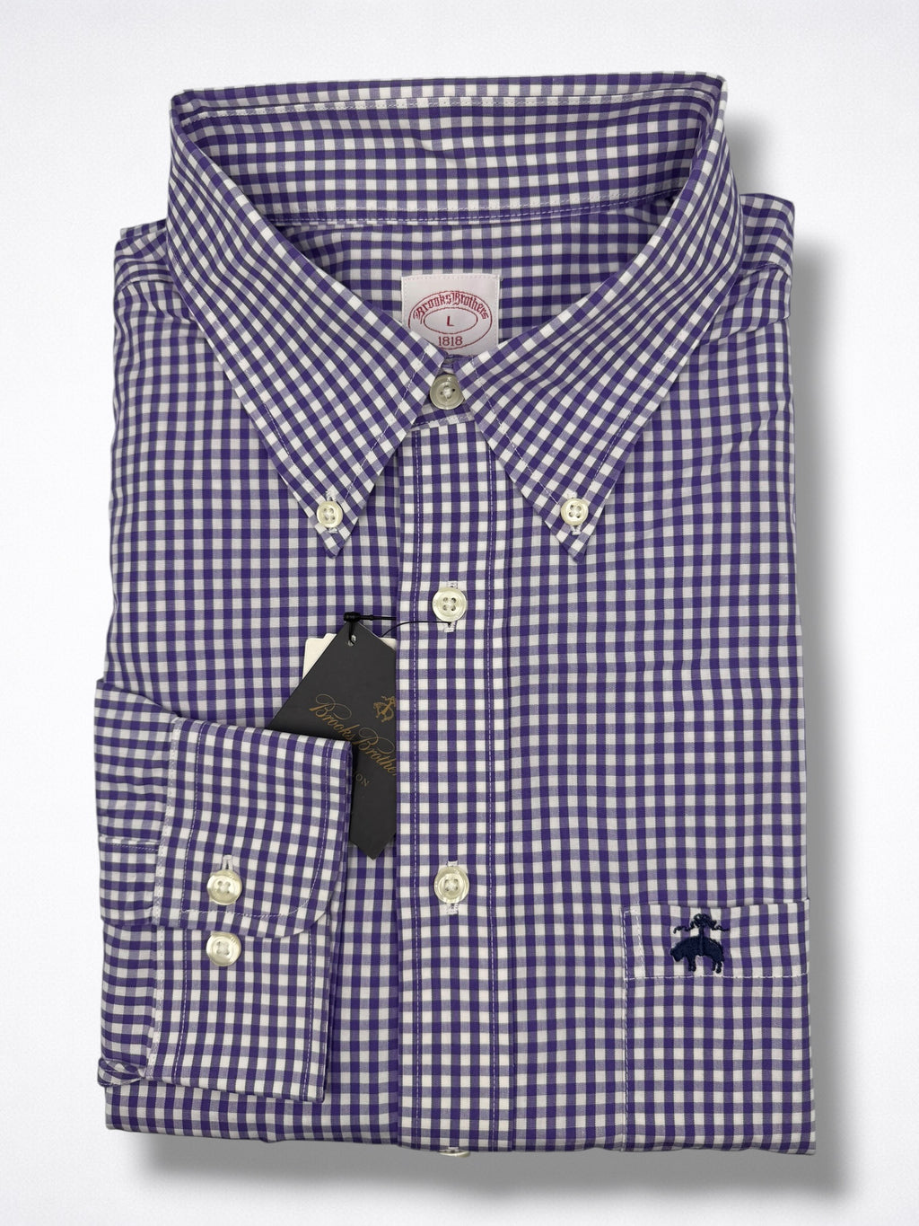 Camisa Brooks Brothers Classic Fit Manga larga Talla XL